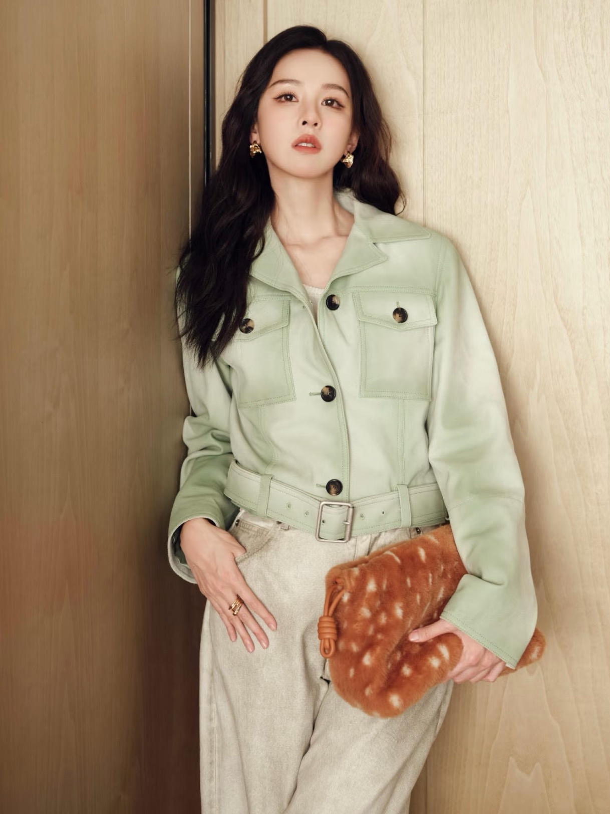 Loui 26fw suede leather jacket