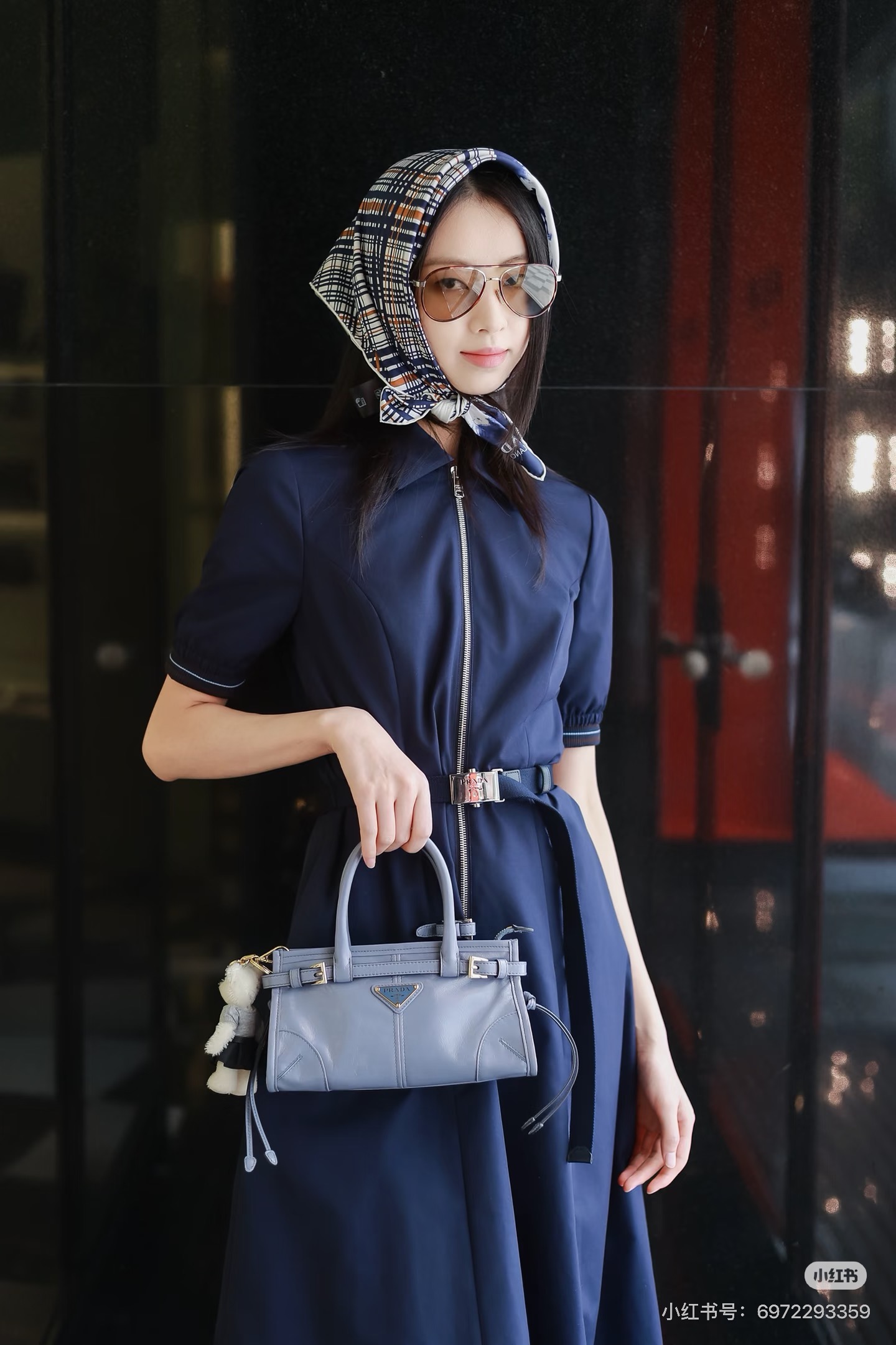 Pra 26fw belted shirt dress