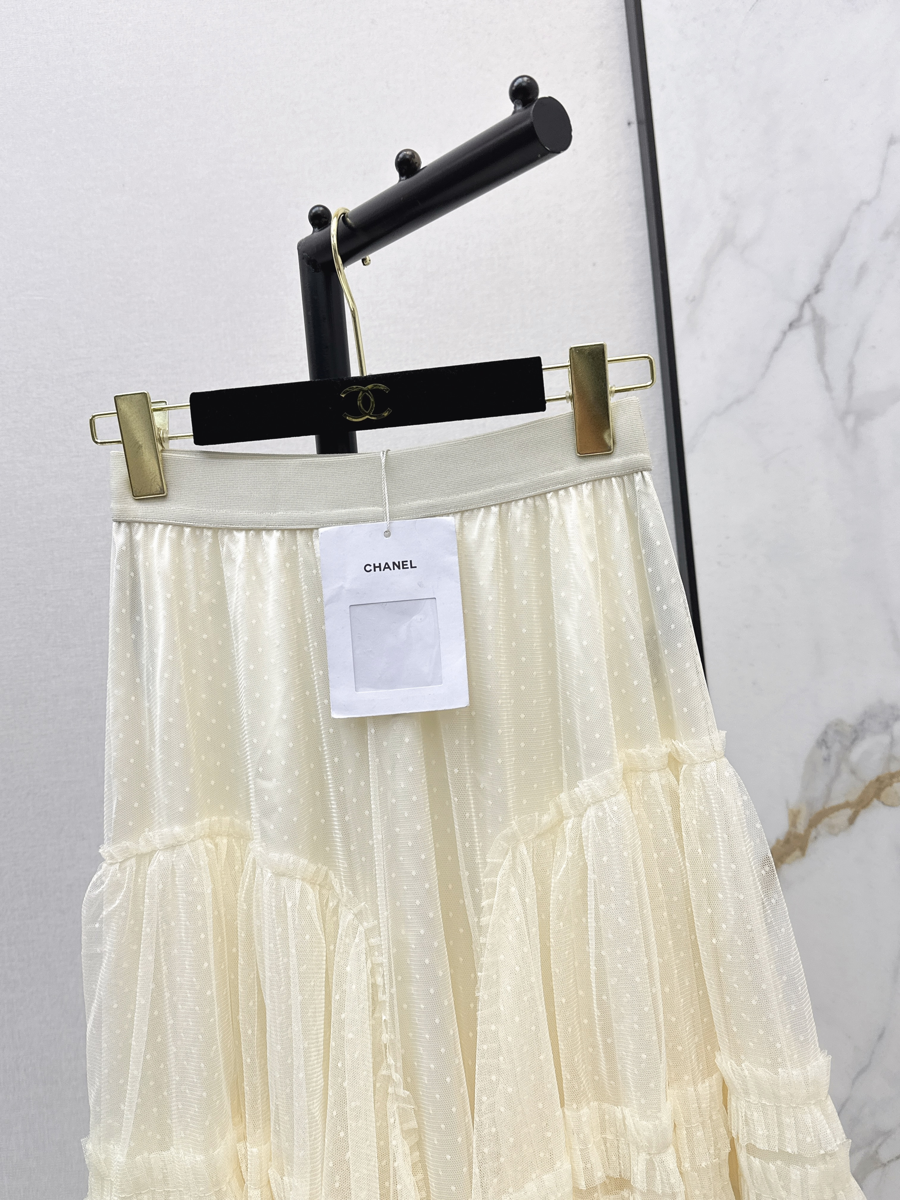 Chan 26ss mesh skirt