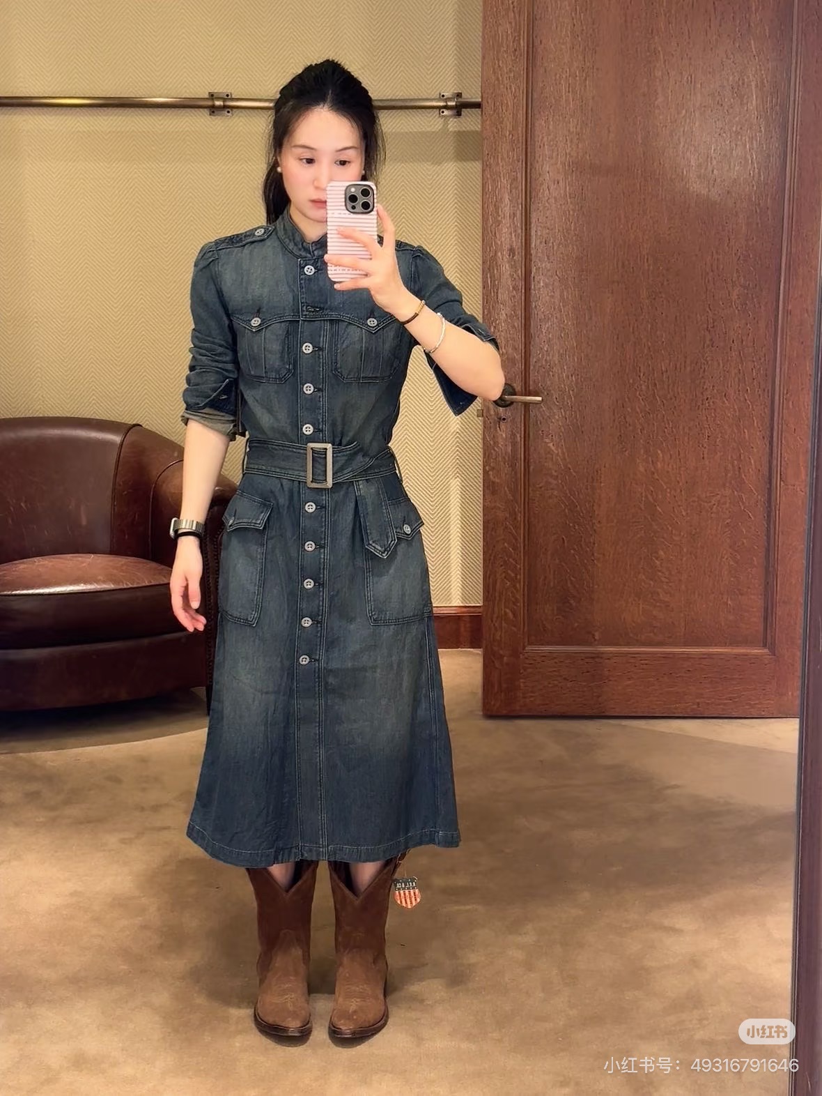 Ralp 26fw denim dress