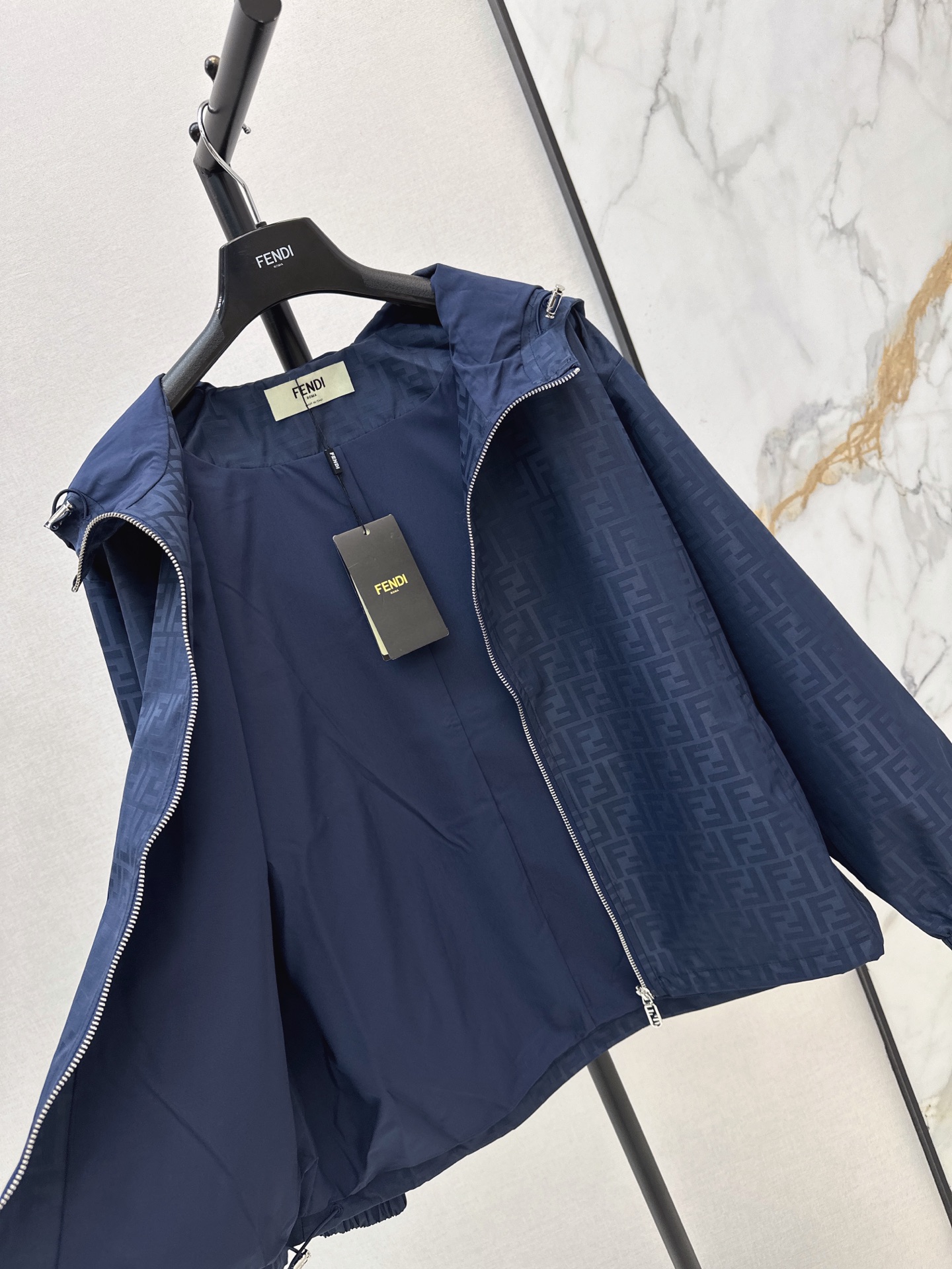 Fen 26fw jacquared hooded jacket