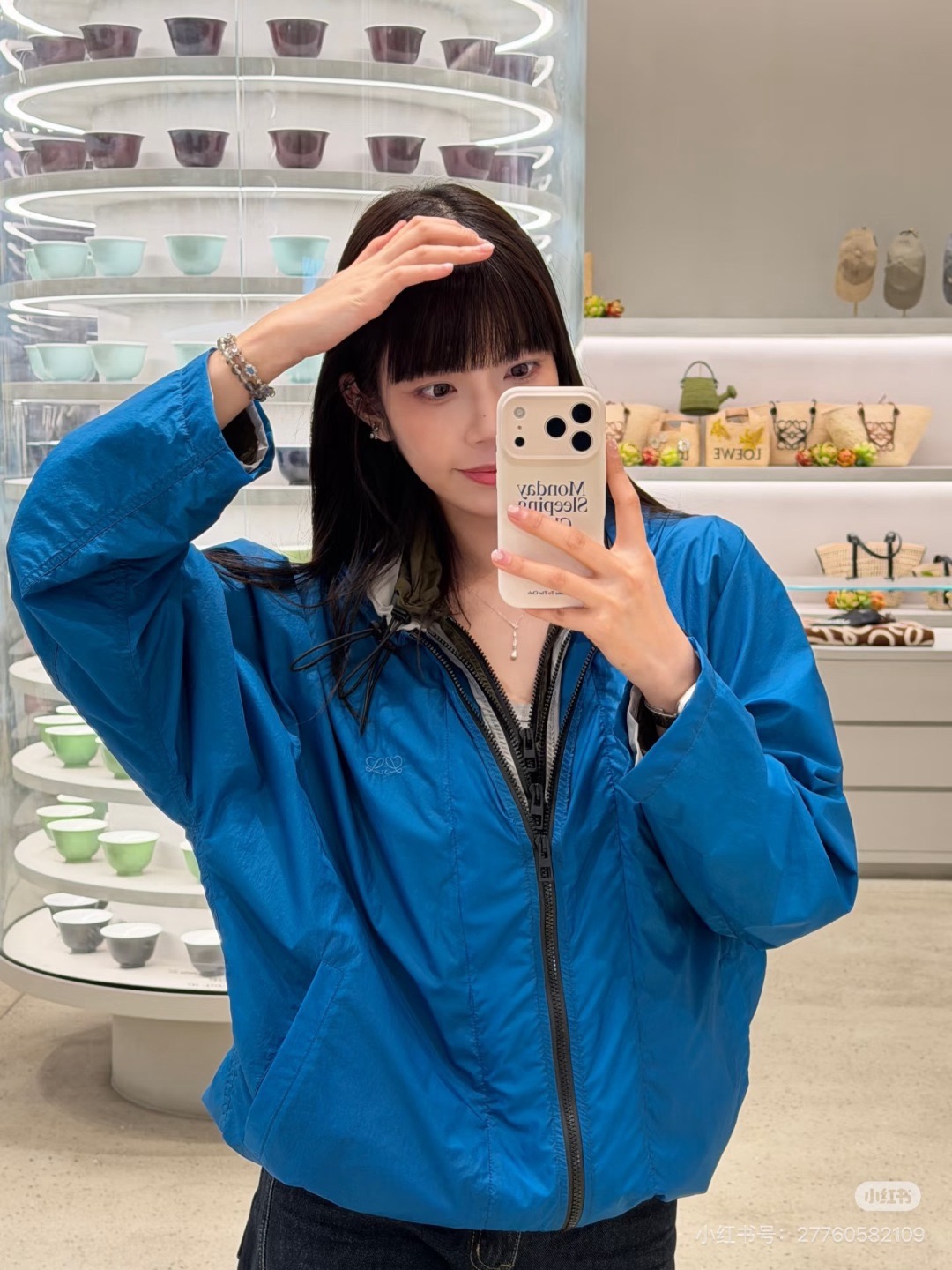 Loe 26fw hooded zipper jacket