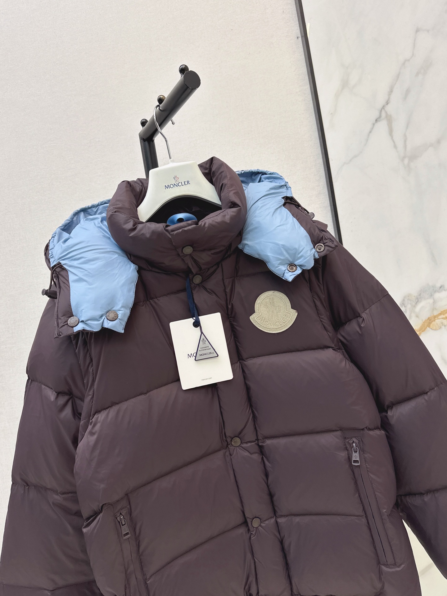 Monc 26fw detachable hooded down jacket