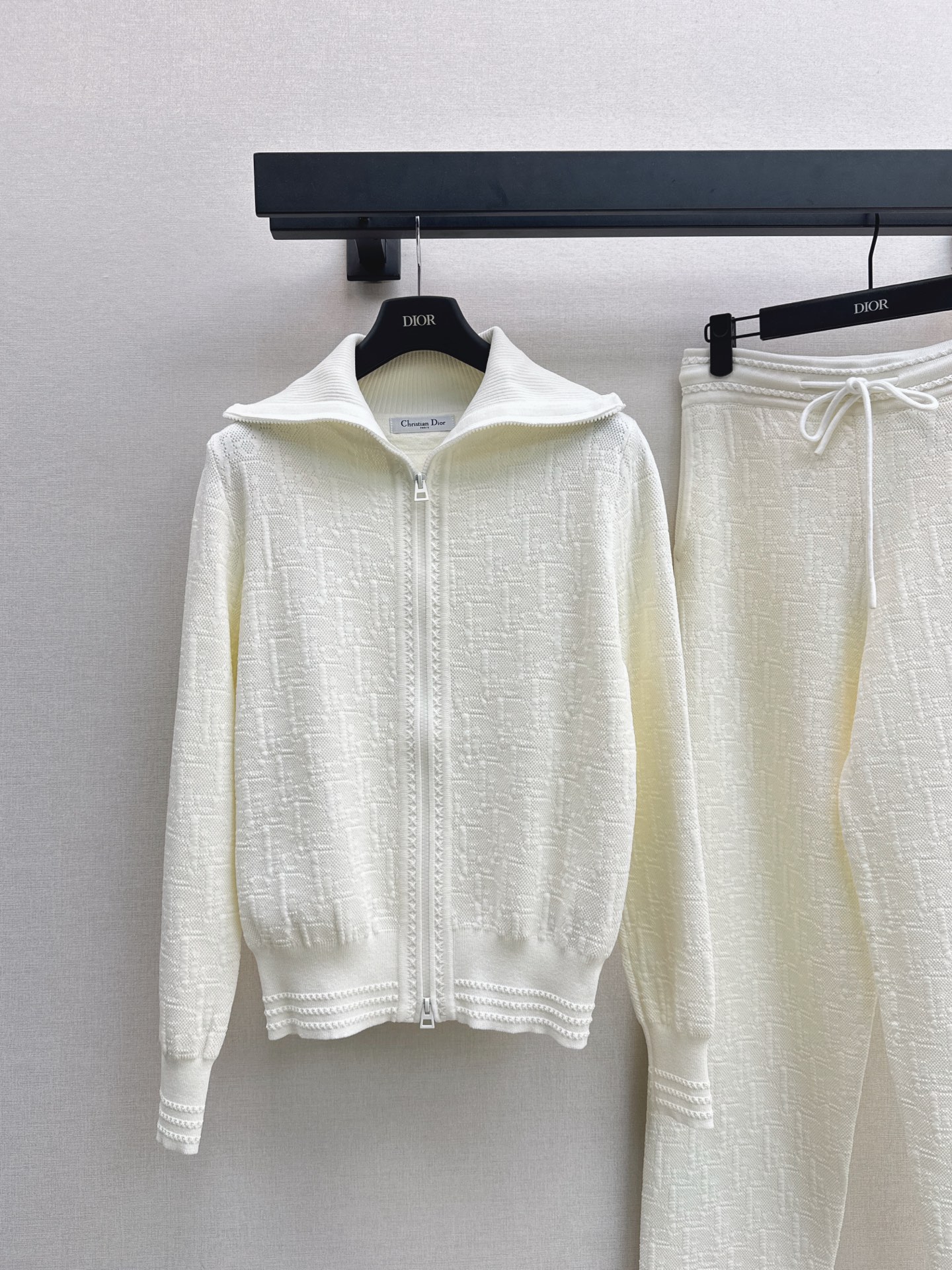 CD 26fw knit zipper jacket pants sets