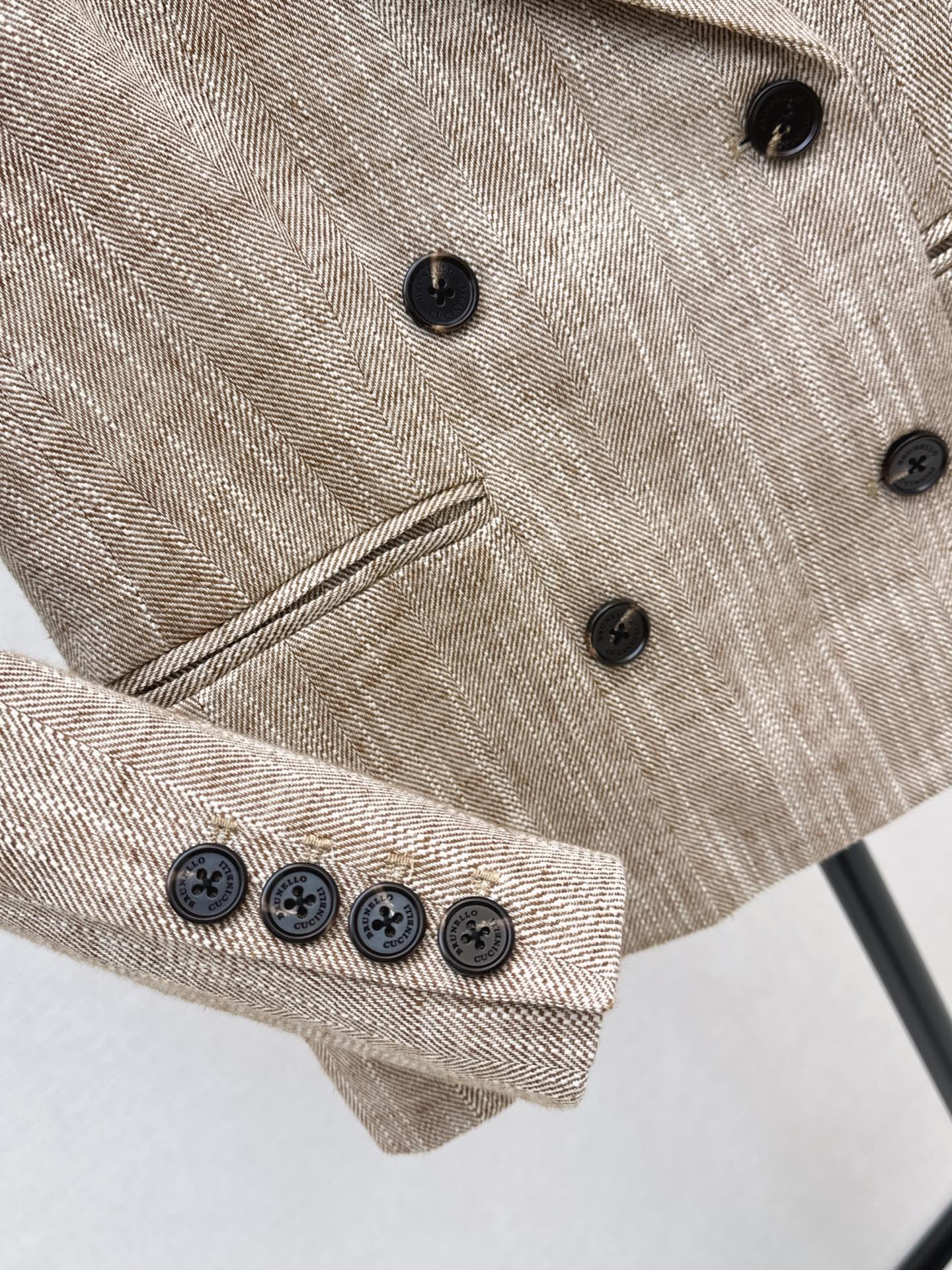 Brun 26fw linen blazer