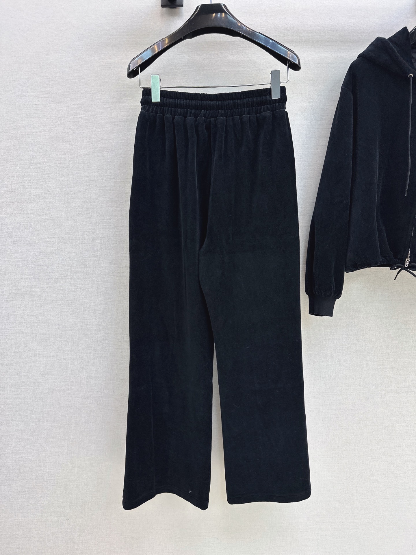 Celi 26fw velvet hooded jacket pants sets