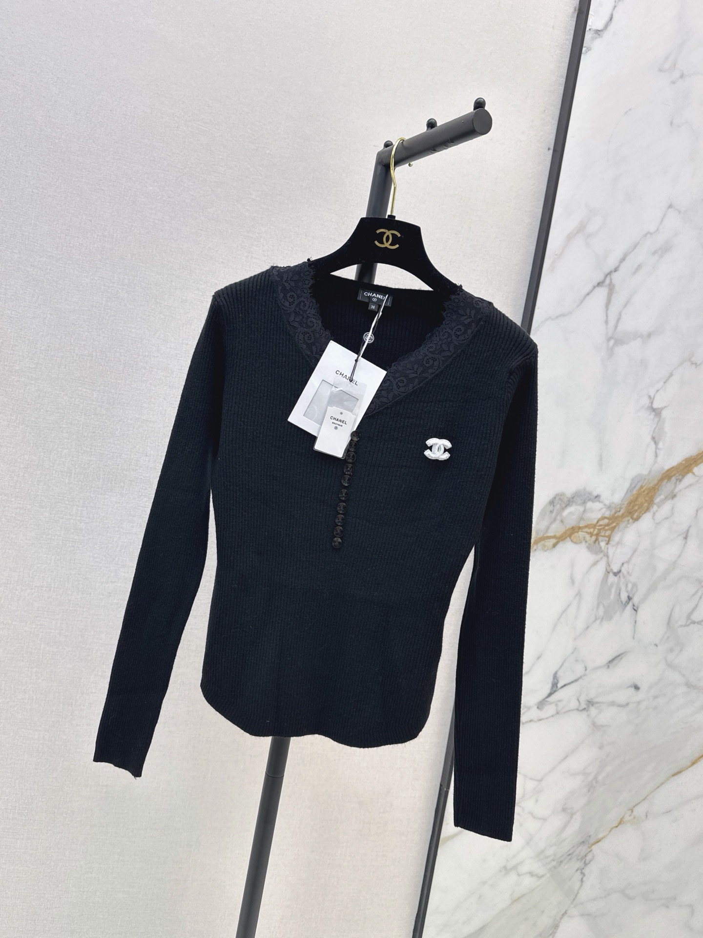 Chan 26fw lace contract basic tee