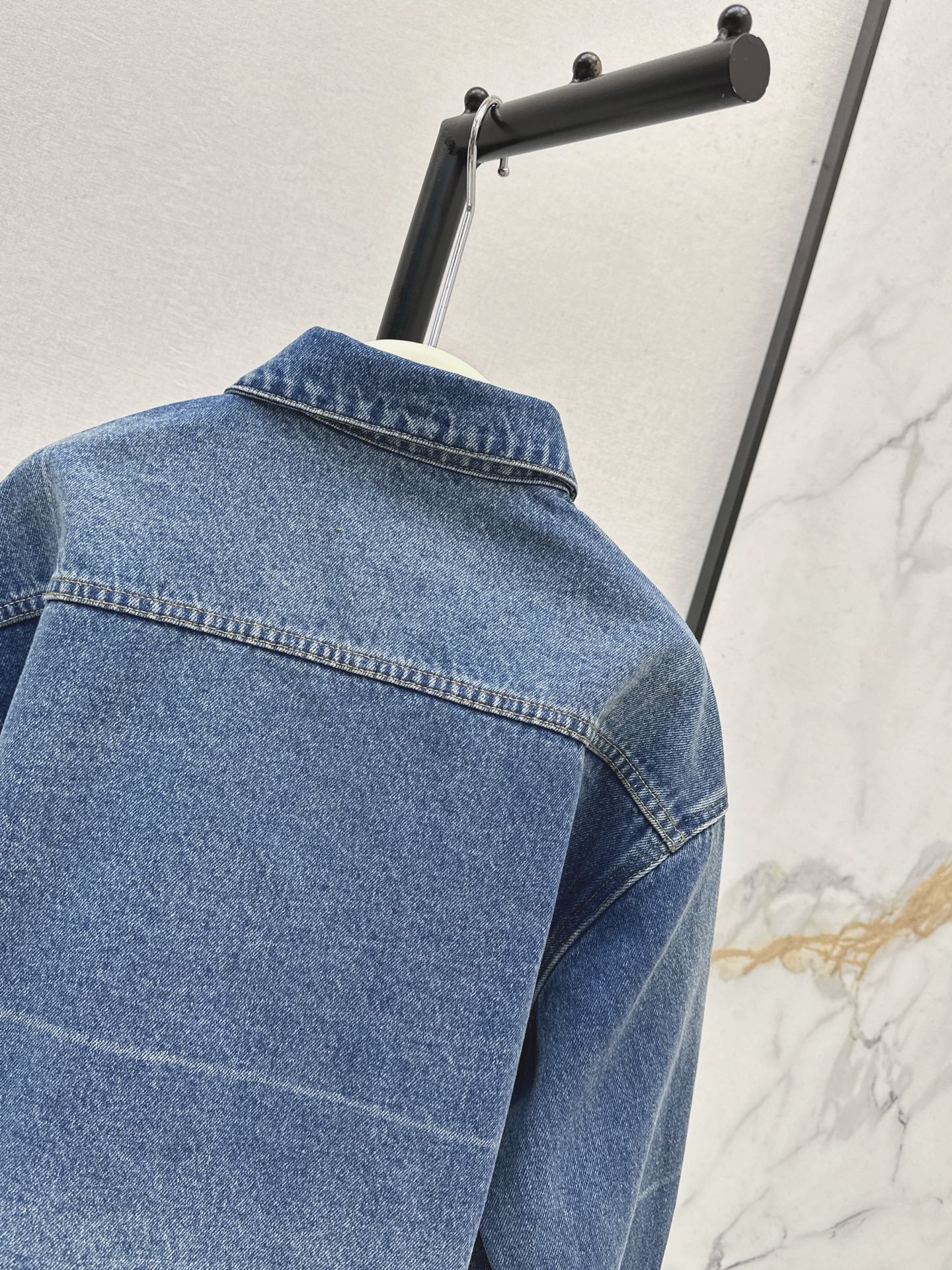 Alex 26fw cropped denim shirt