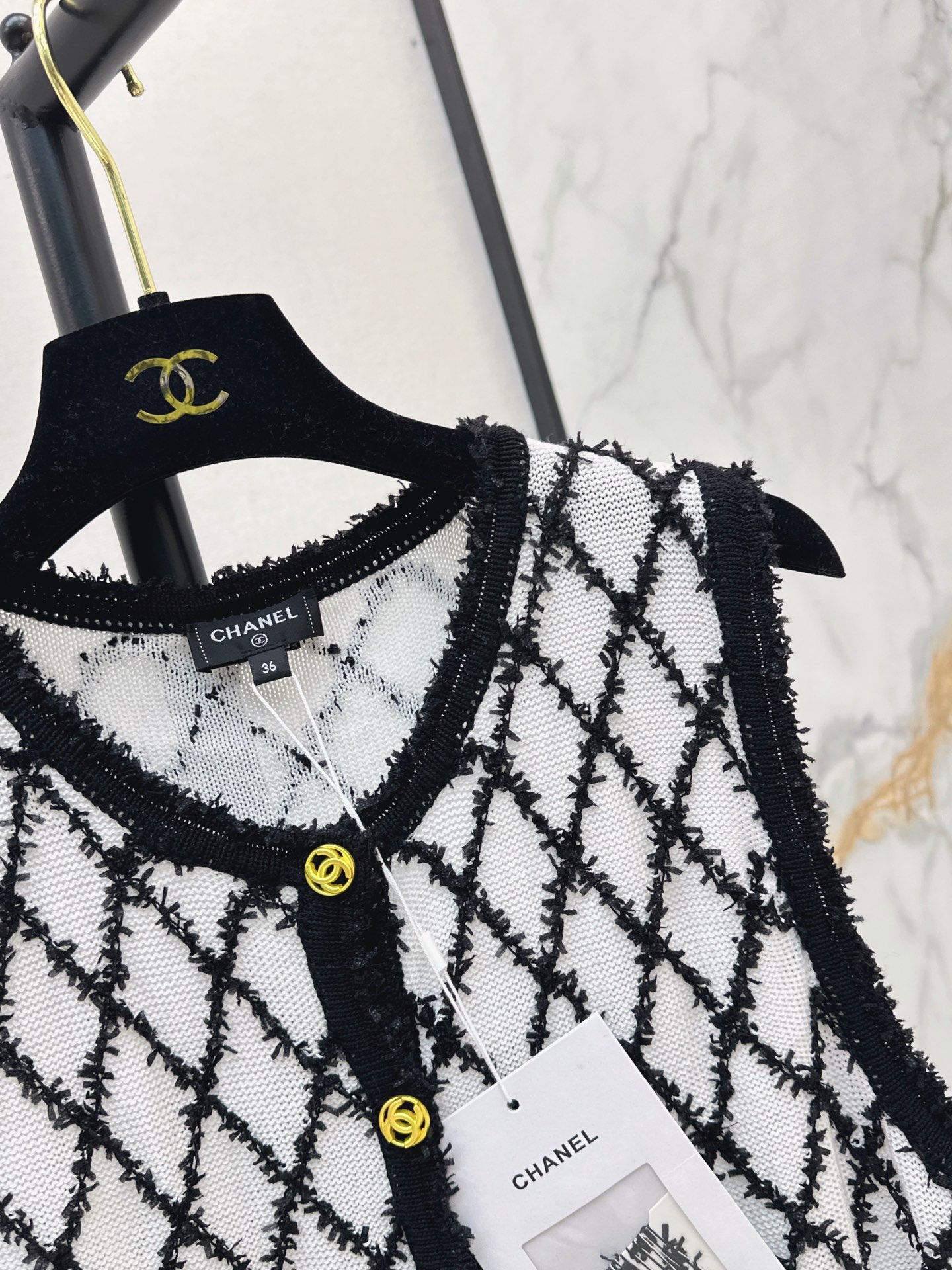 Chan 26fw knit vest jacket
