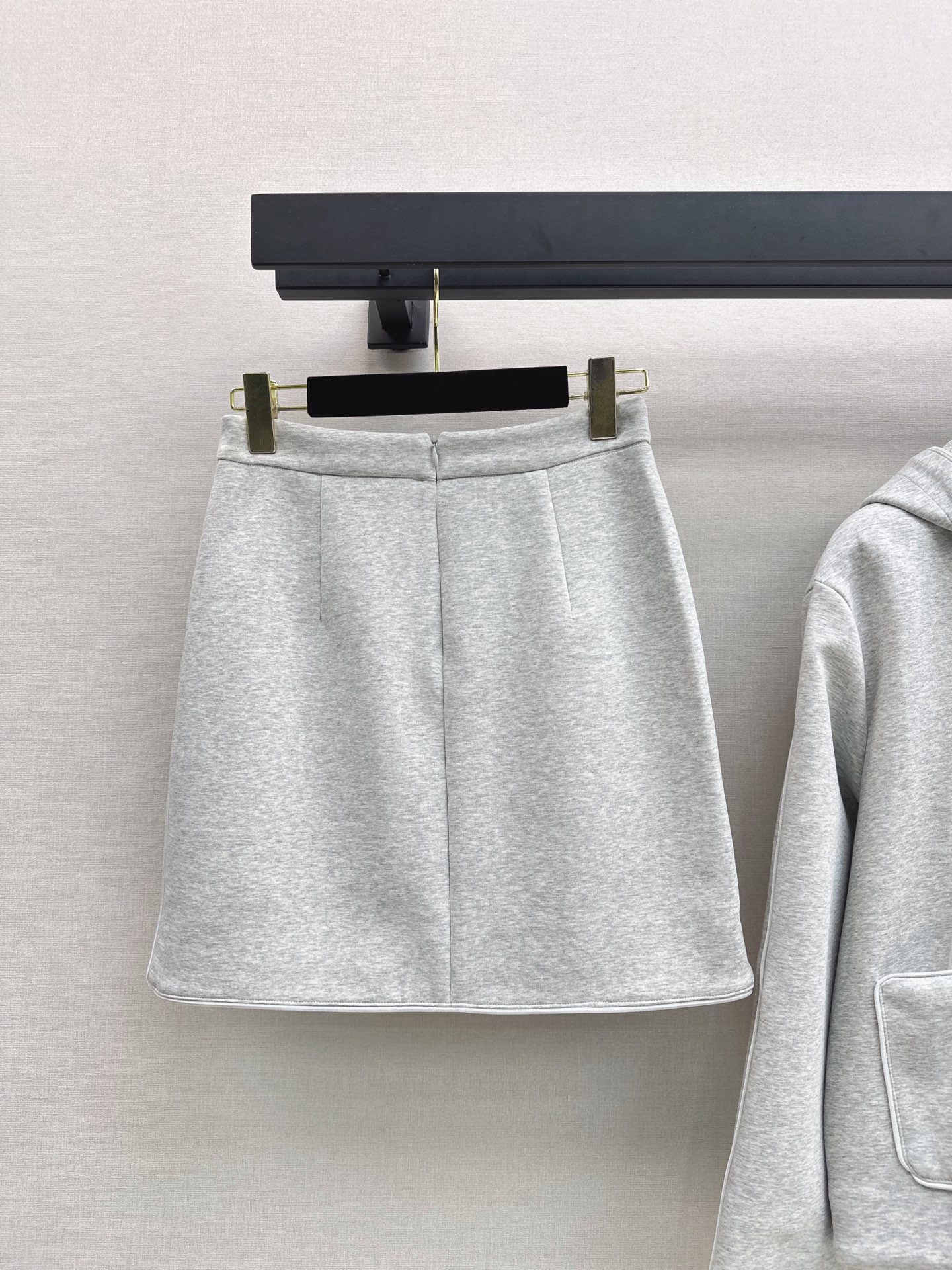 Chan 26fw hooded jacket skirt sets