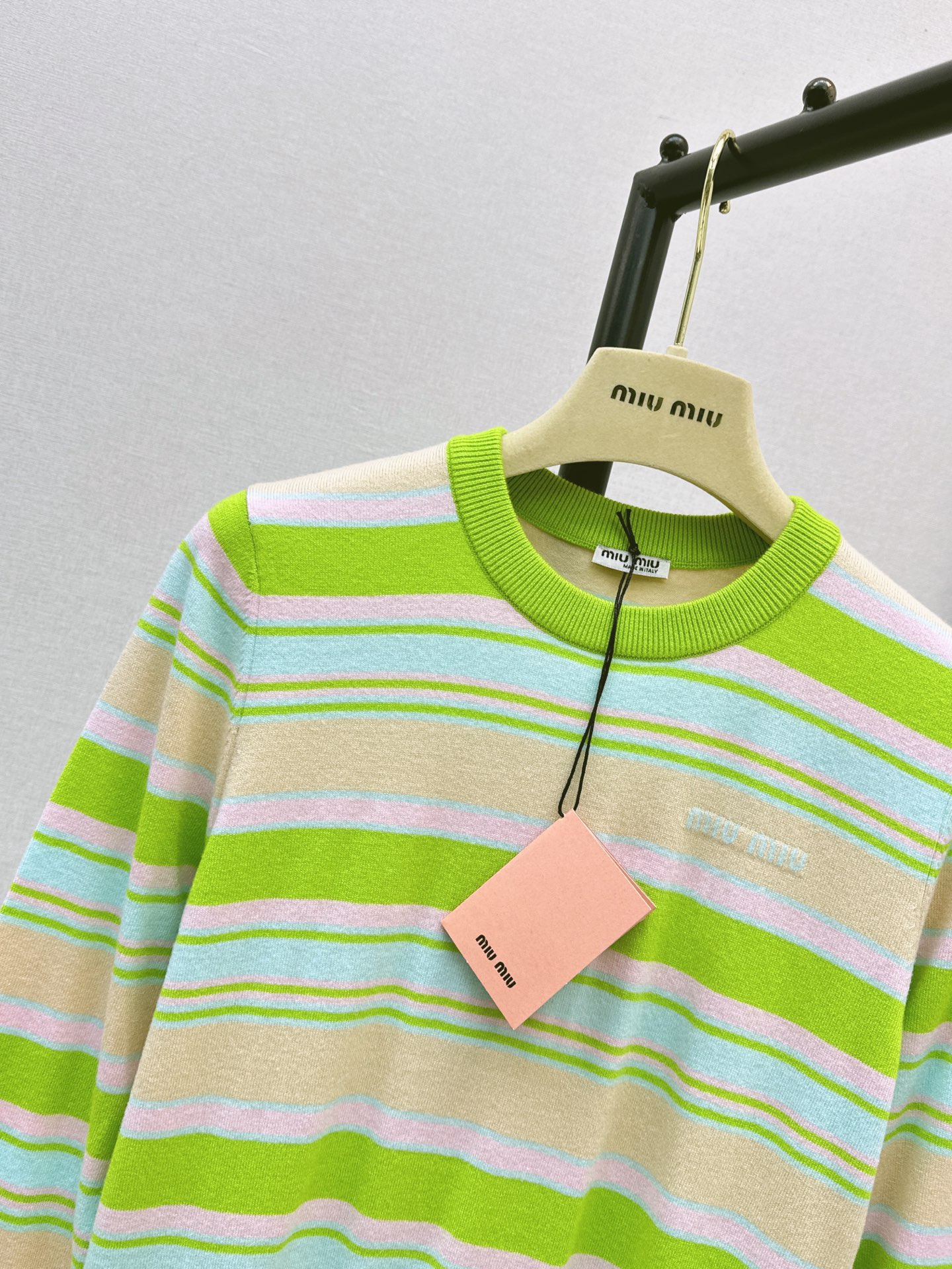 Miu 26fw stripe sweater