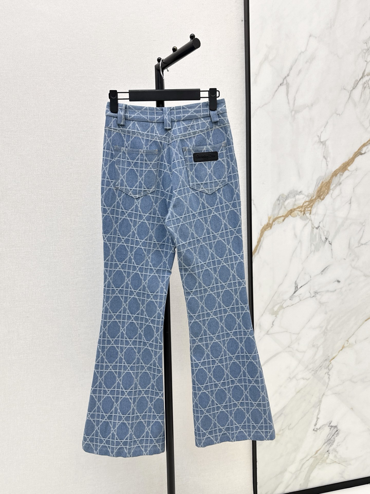 CD 26fw jacquard flared jeans