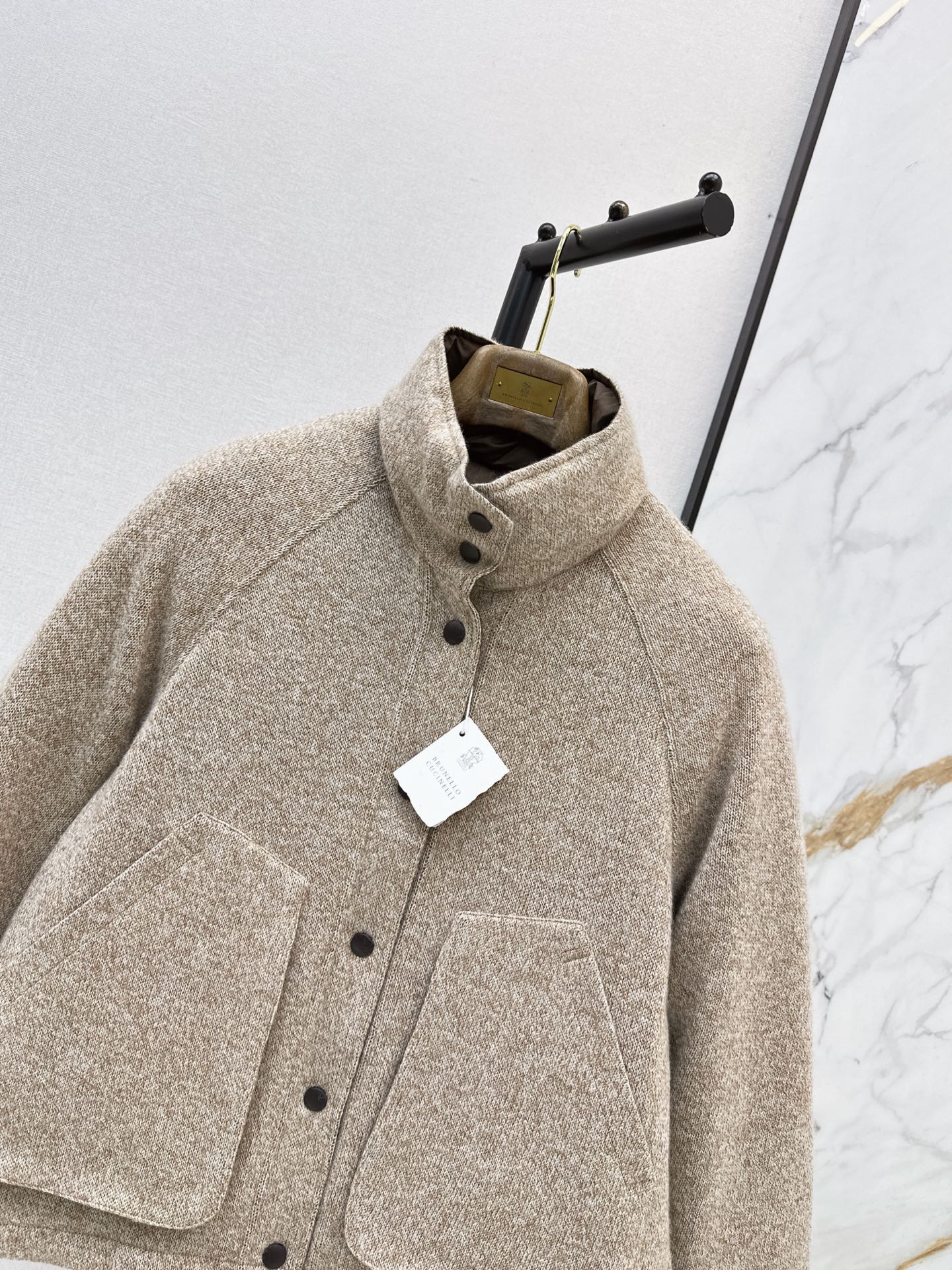 Brun 26fw cashmere reversible down jacket