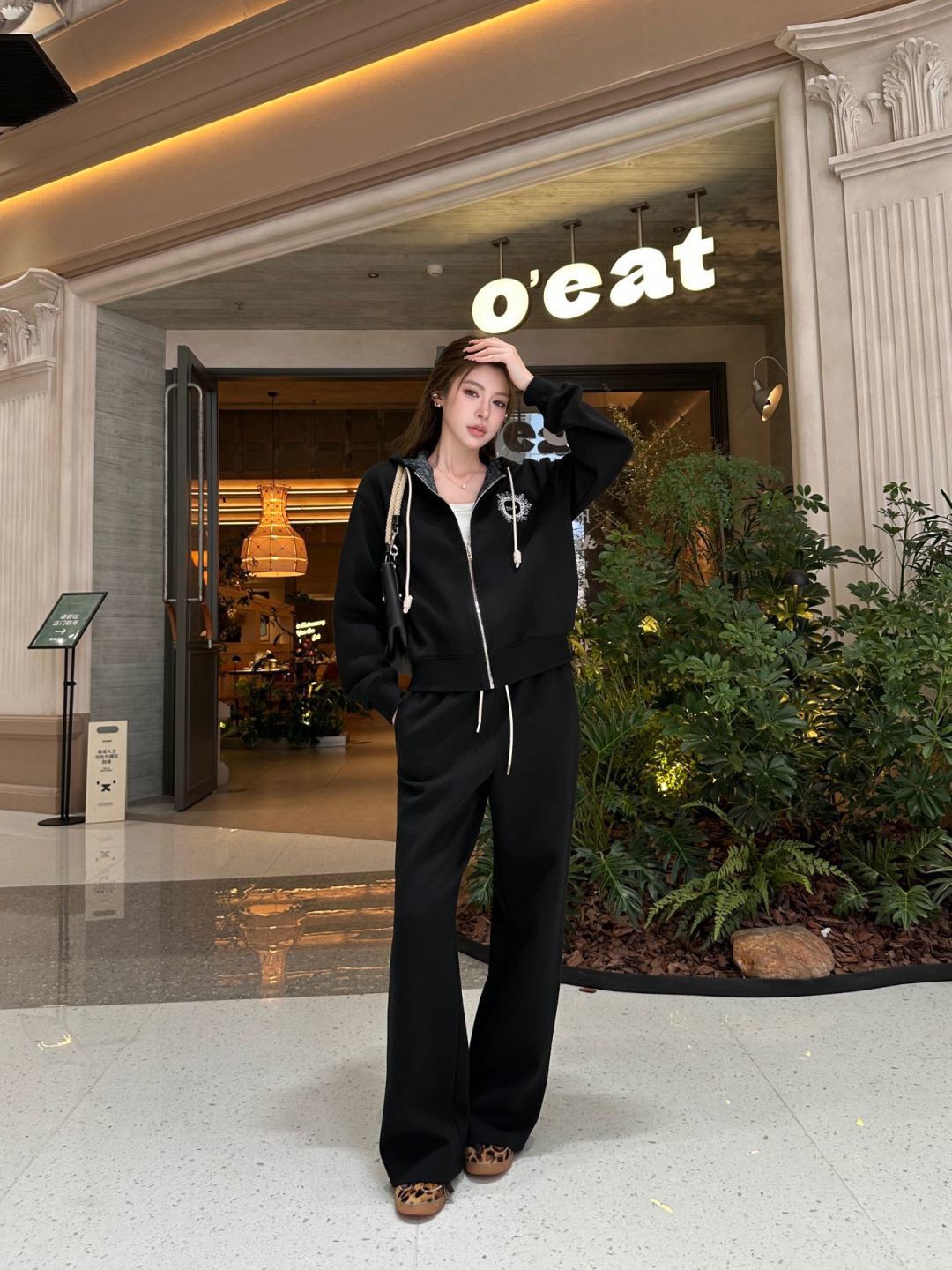 CD 26fw embroidery casual jacket pants sets