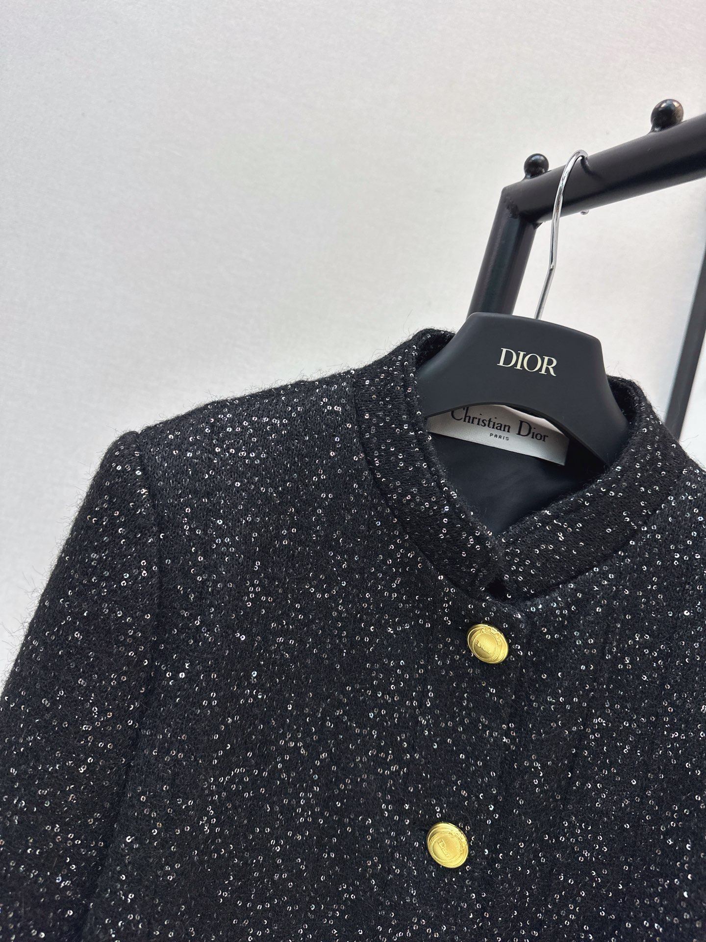 CD 26fw sequin tweed jacket