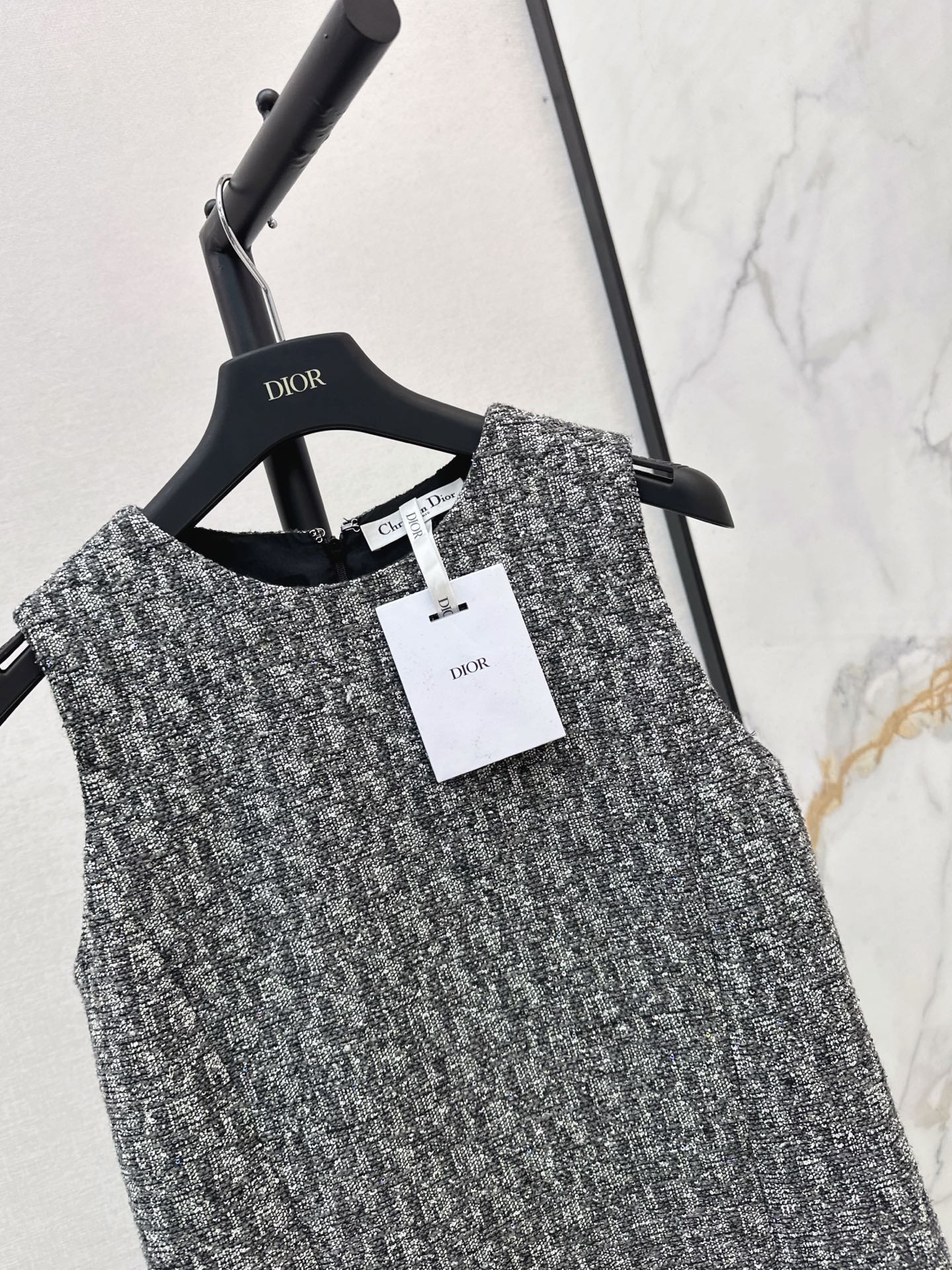CD 26fw sleeveless jacquard dress