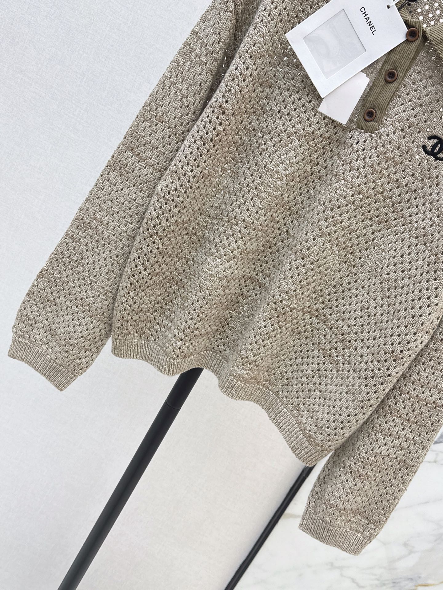 Chan 26fw hollow knit sweater