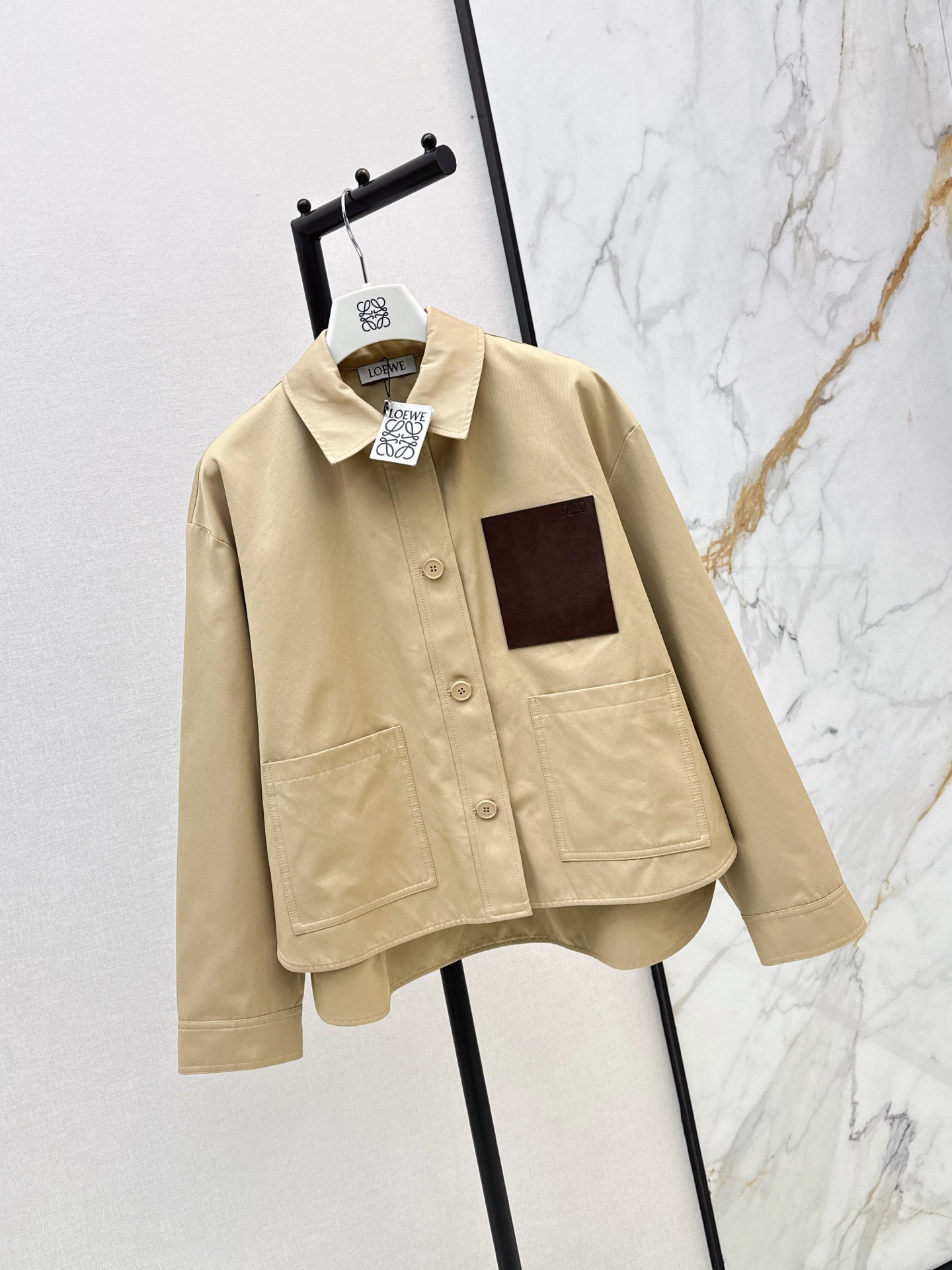 Loe 26fw asymmetrical jacket