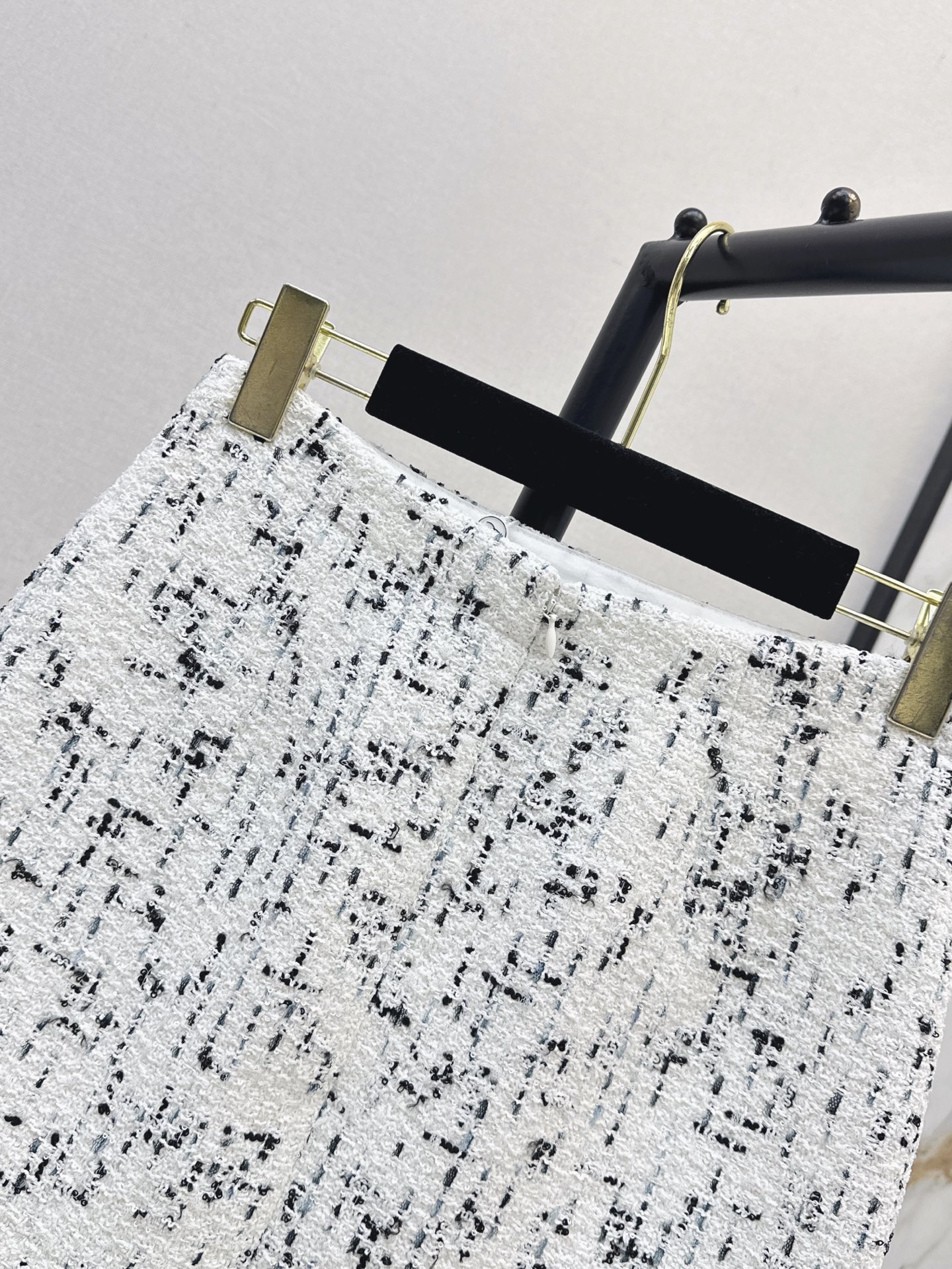 Chan 26fw tweed A-line skirt