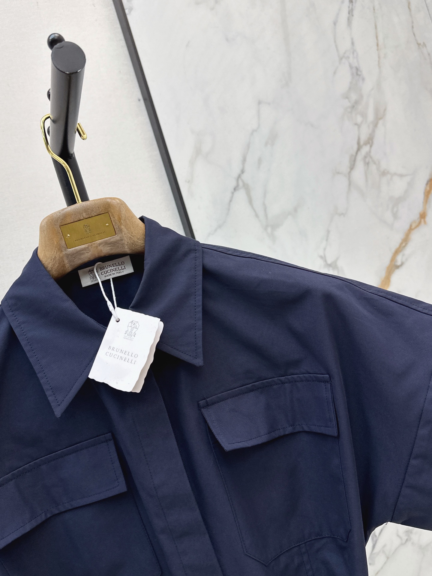 Brun 26ss belted shirt dress