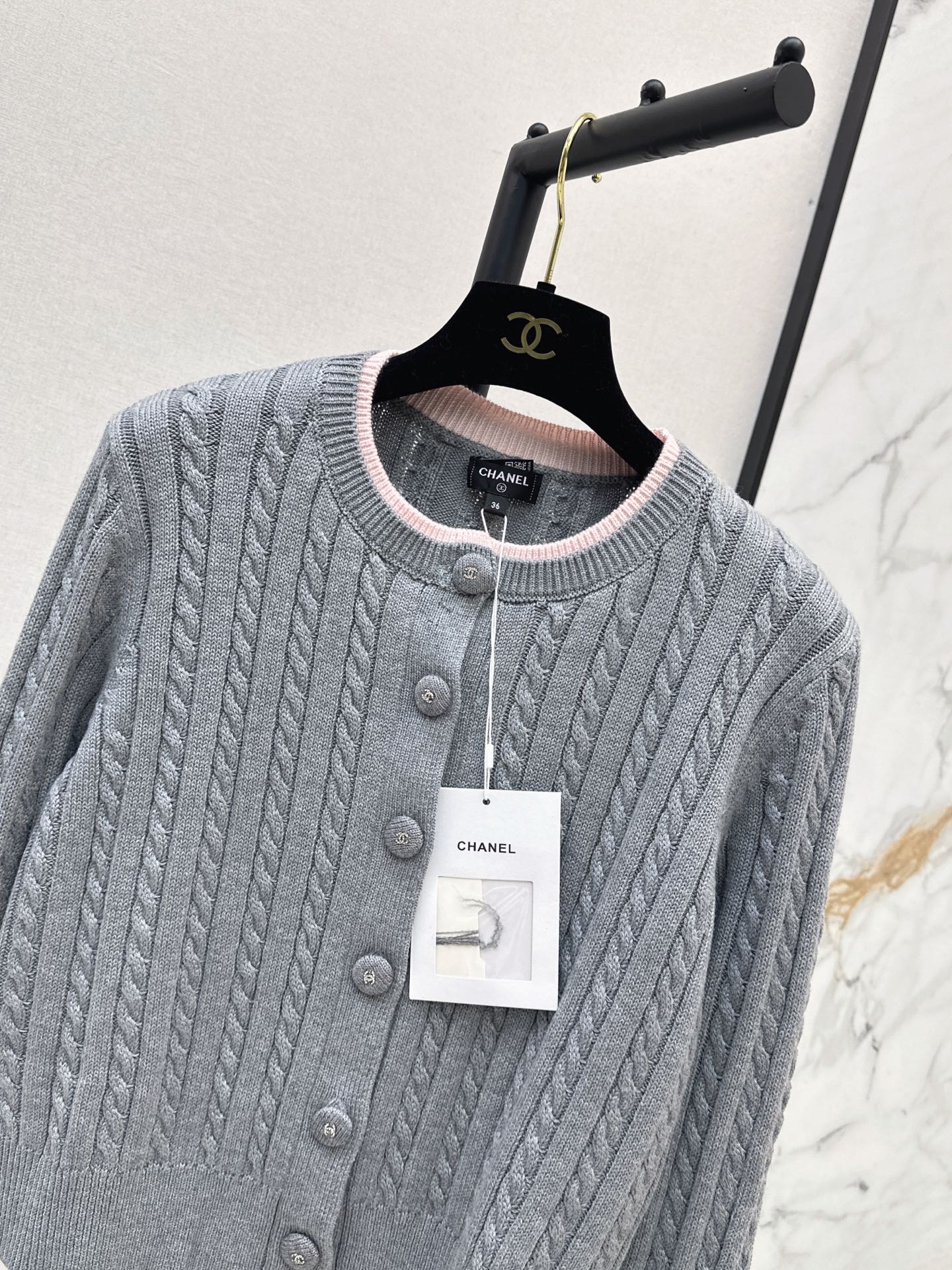 Chan 26fw ceble knit cardigan