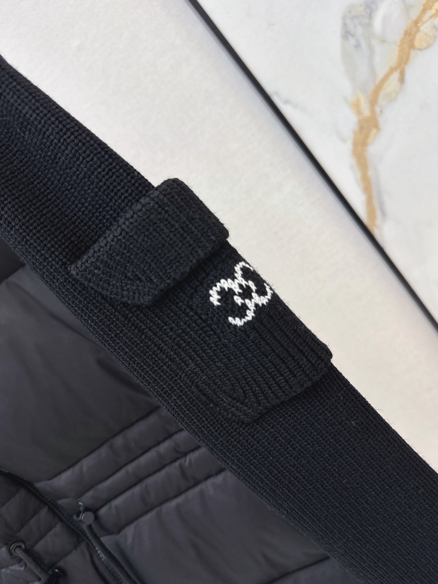 Chan 26fw wool contract drawstring down jacket