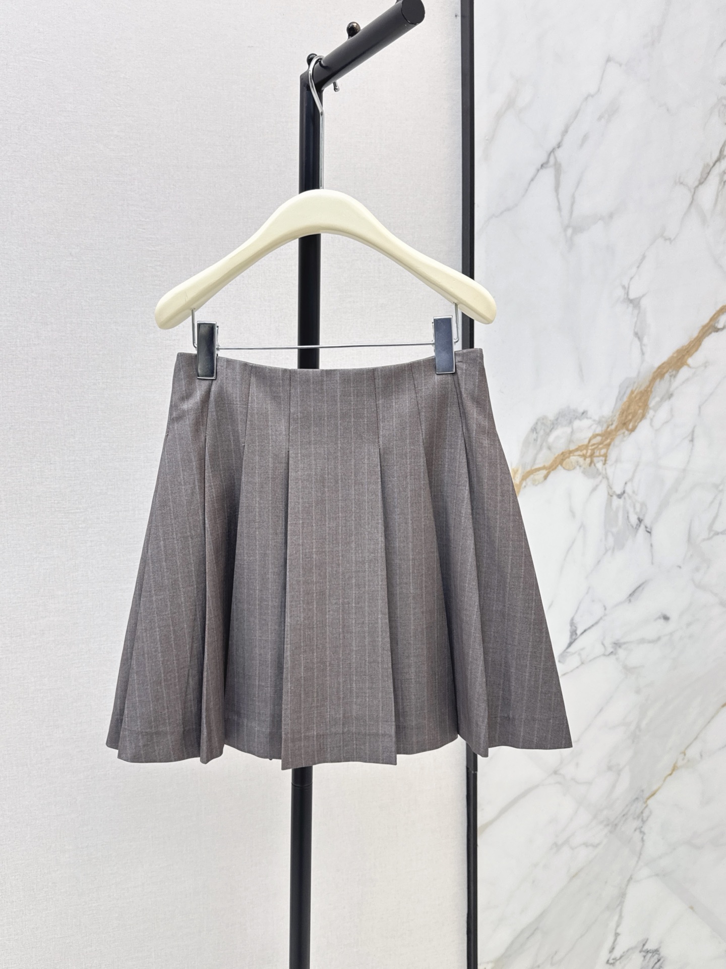 Ralp 26fw stripe pleated skirt