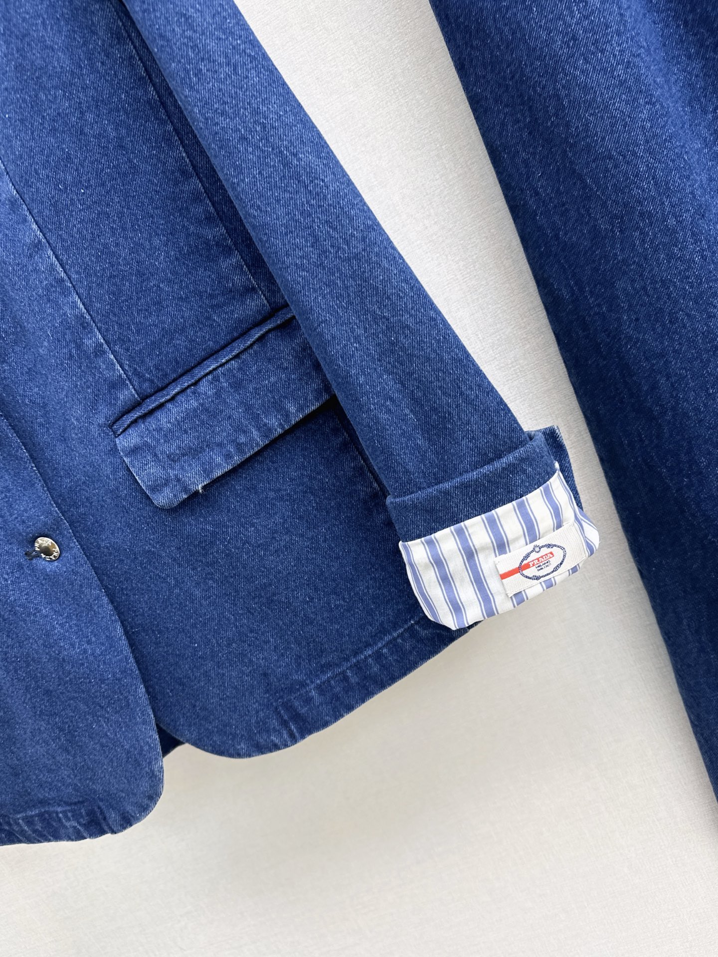Pra 26fw denim blazer