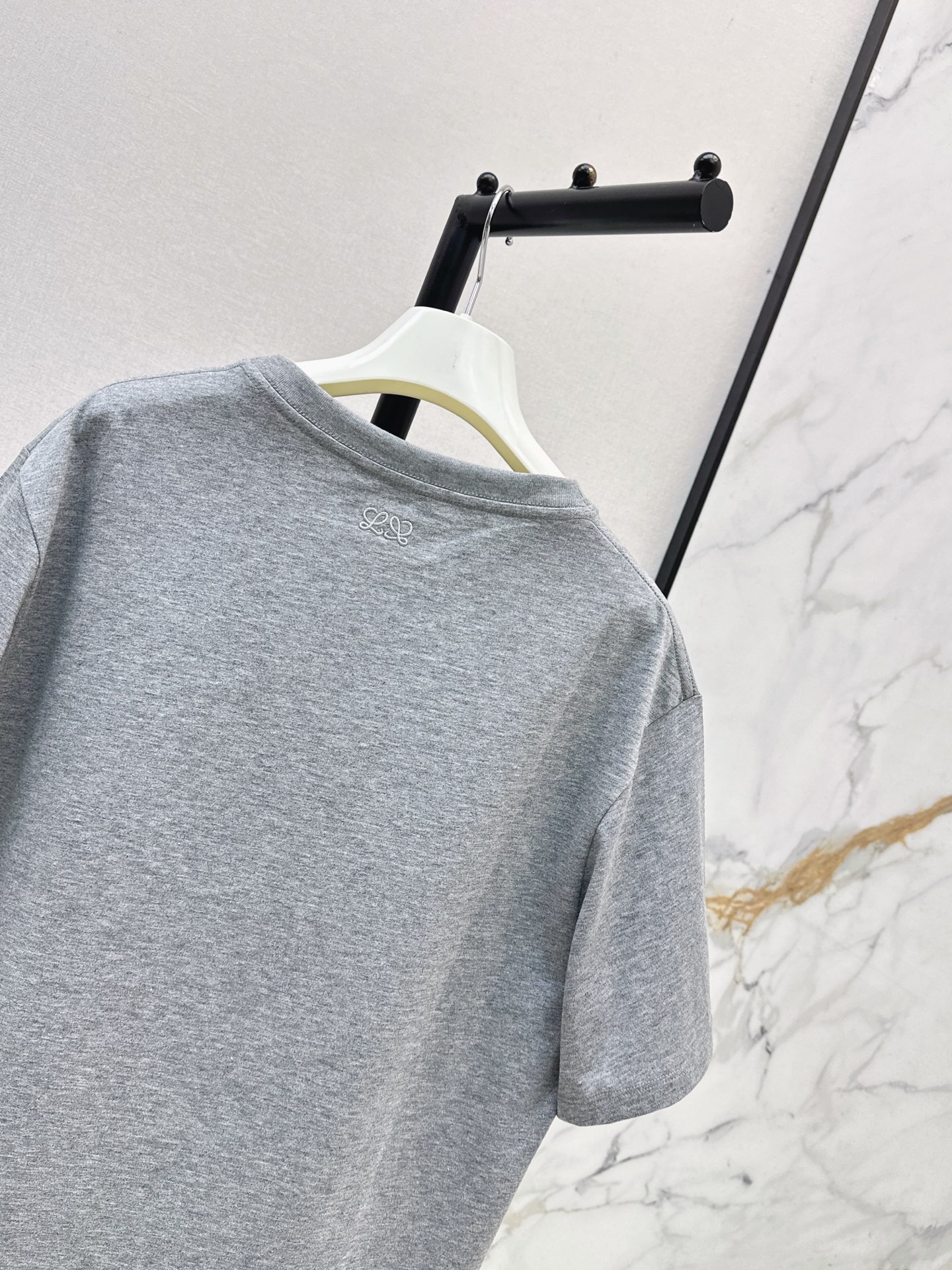 Loe 26ss print embroidery t-shirt