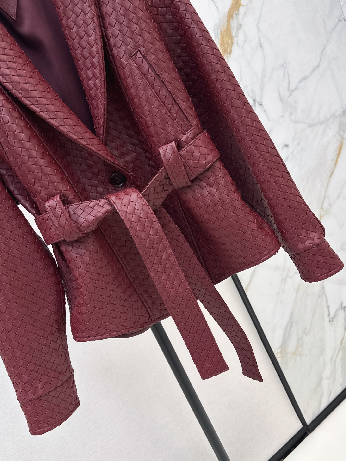 Bott 26ssbelted leather jacket