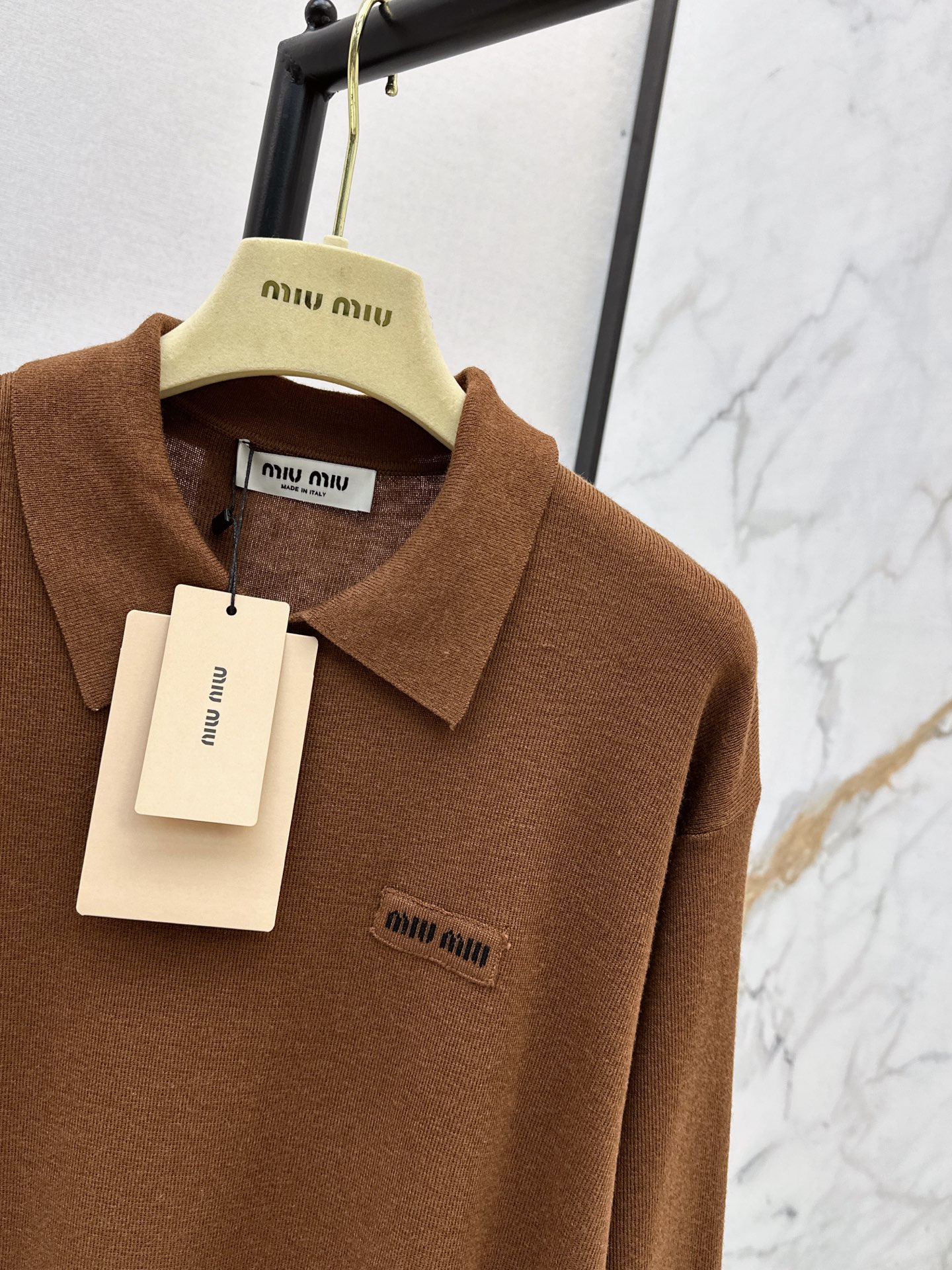 Miu 26fw polo knitwear