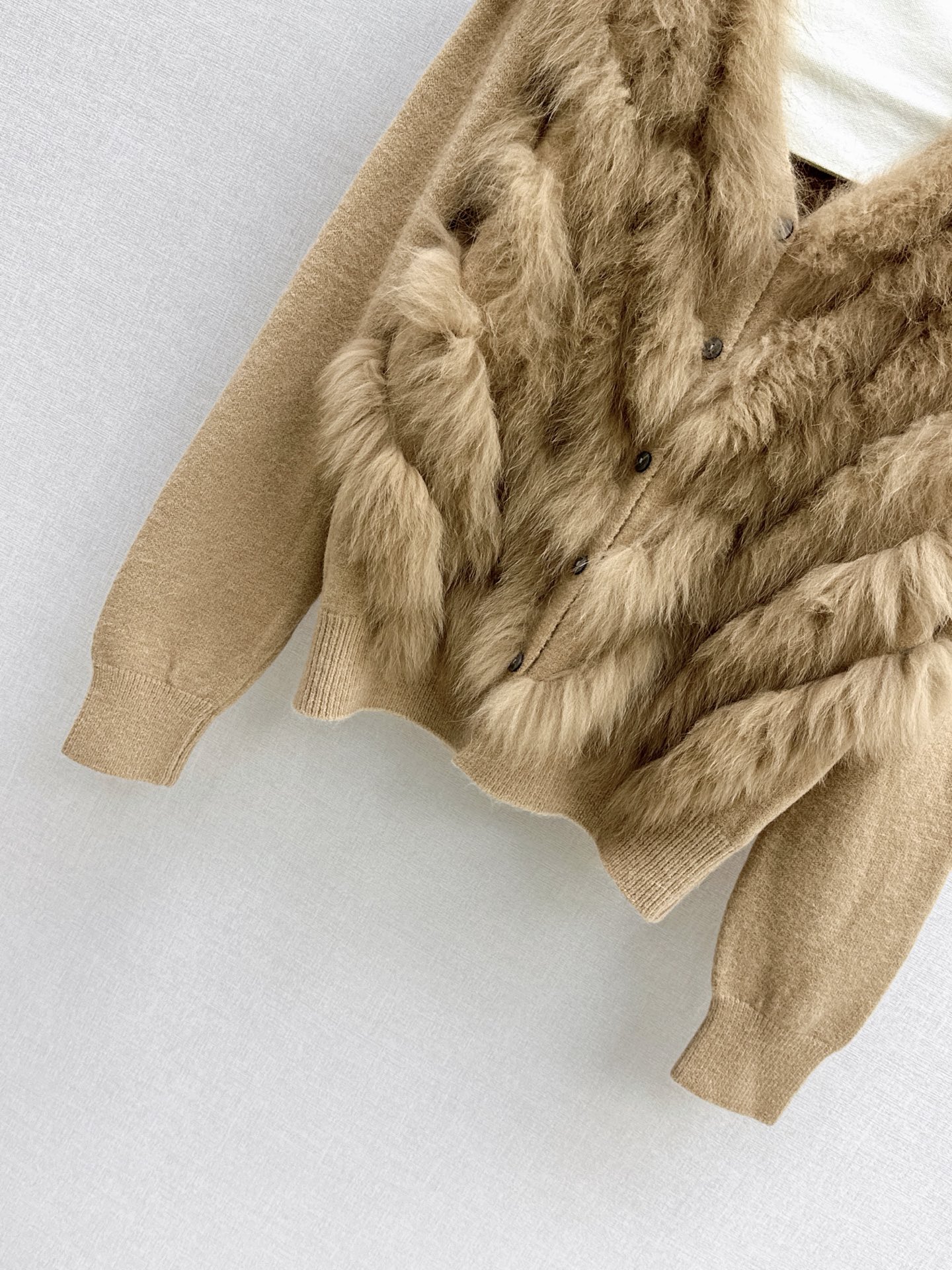 Fen 26fw wool knit jacket