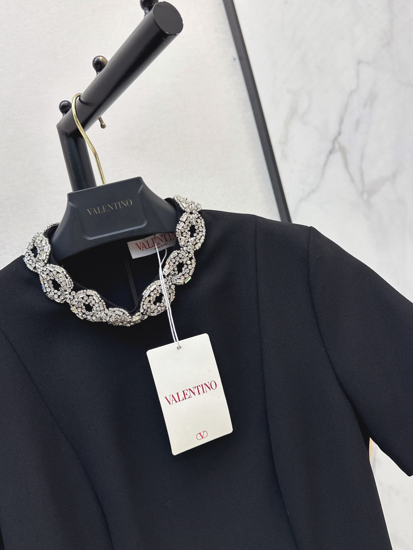 Valen 26fw rhinestone dress