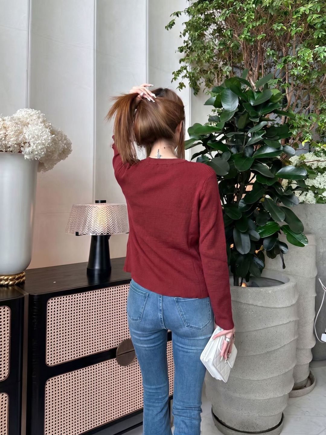 Chan 26fw knit basic tee