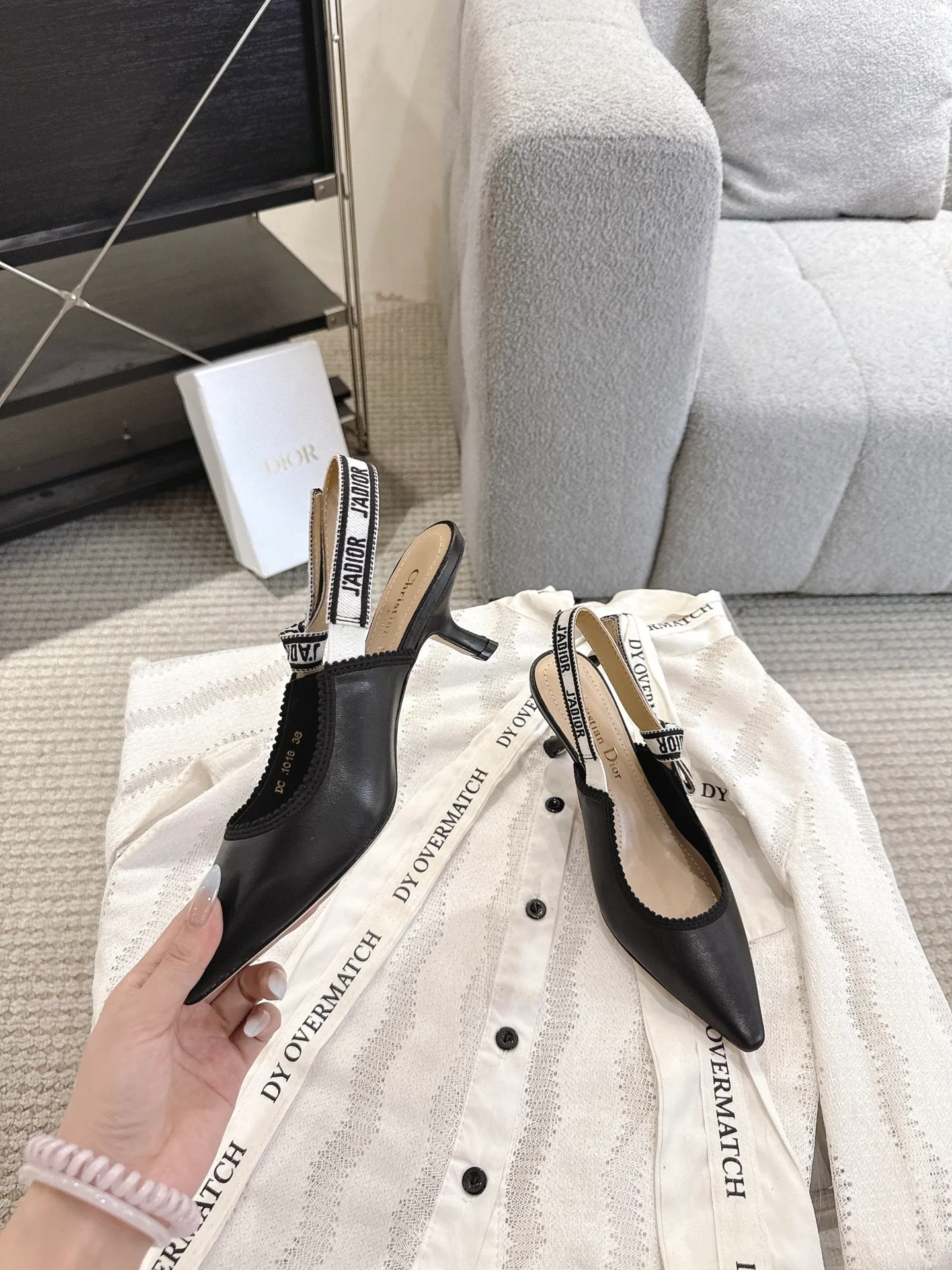 CD 25fw kitten slingback heels