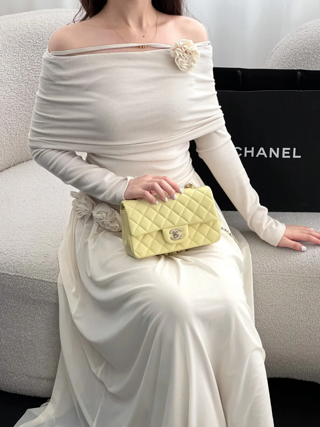Chan cf20 chain shoulder bag