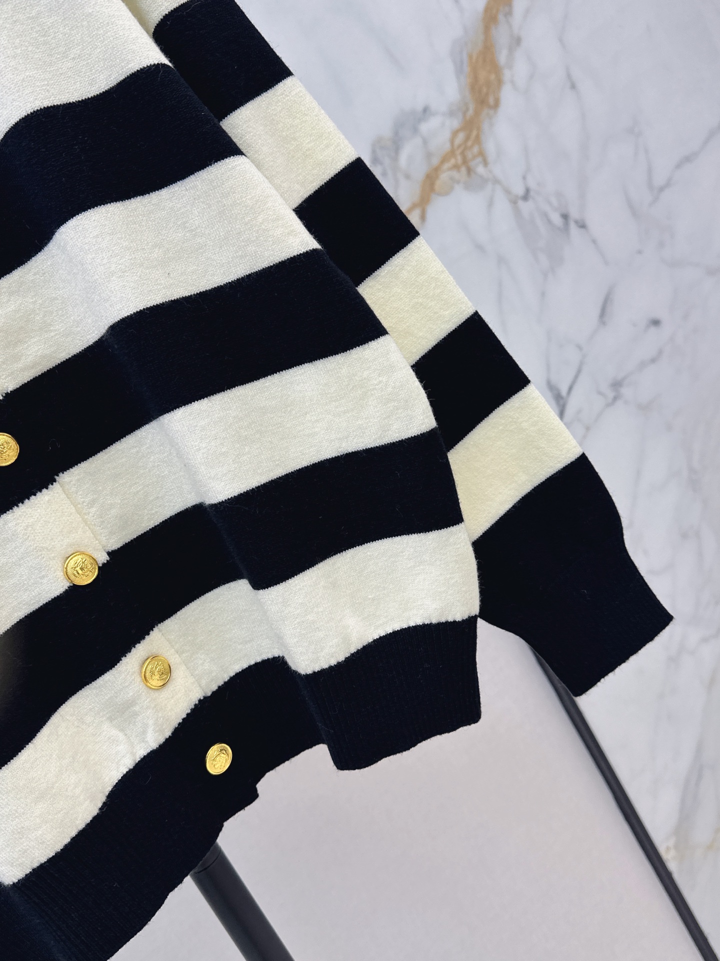 Ralp 26fw stripe knit cardigan