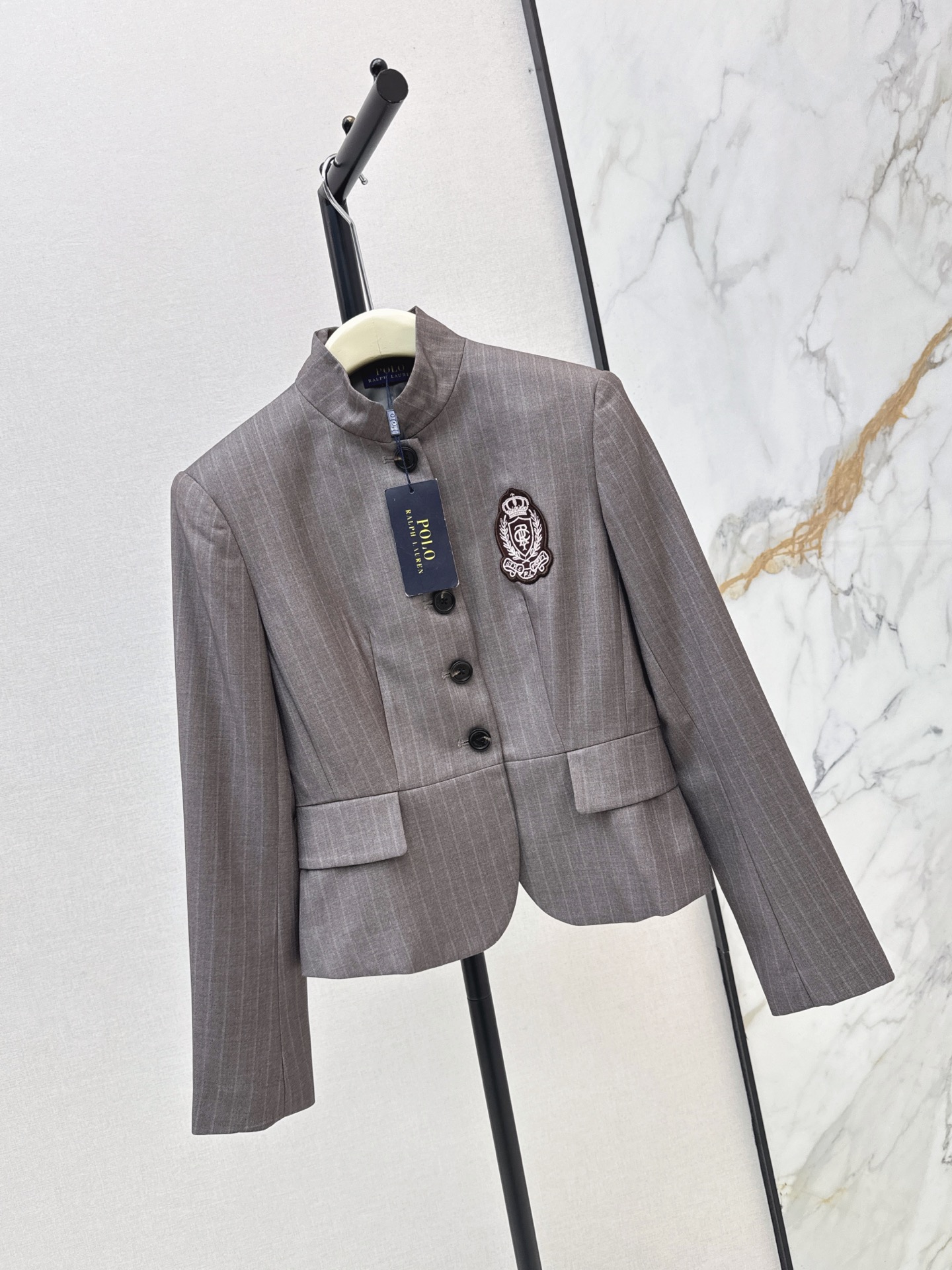 Ralp 26fw stripe cropped blazer