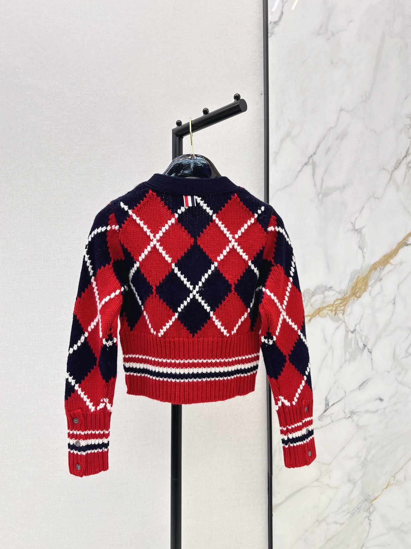 Thom 26fw jacquard knit cardigan