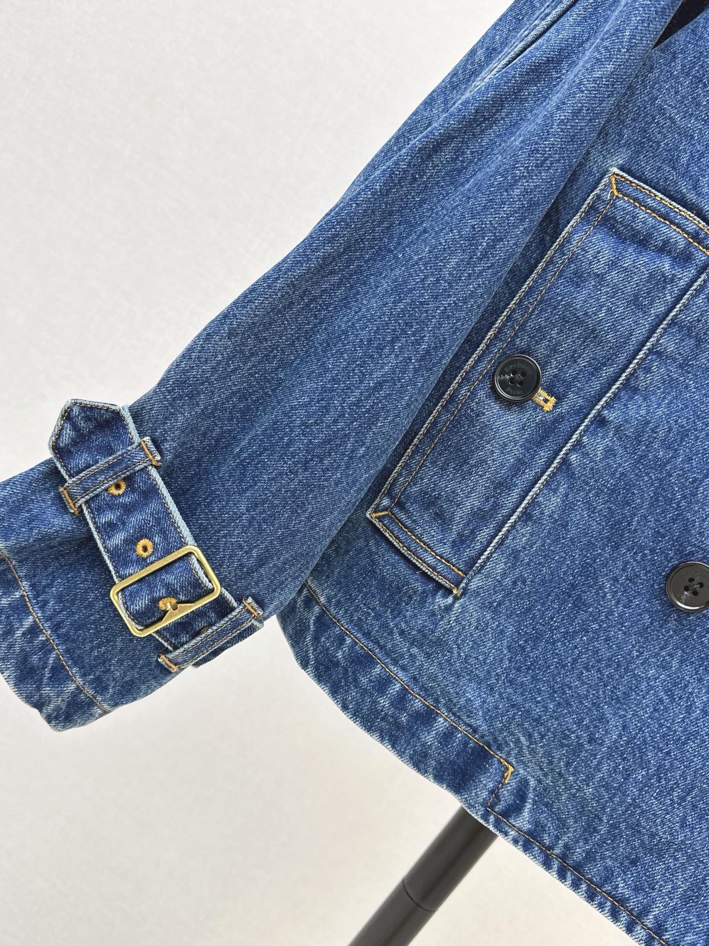 Burb 26fw denim trench coats