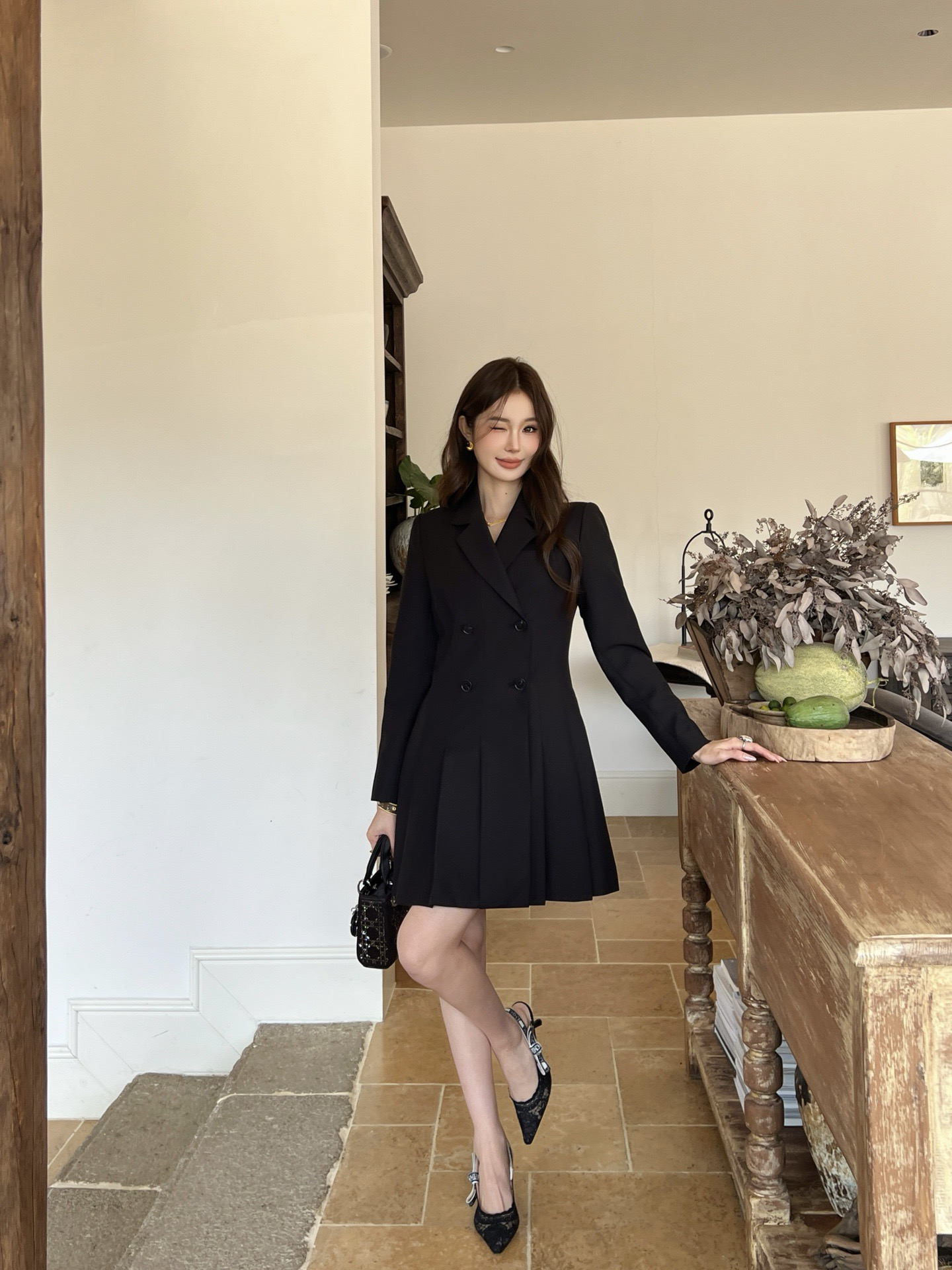 CD 26fw peplum dress