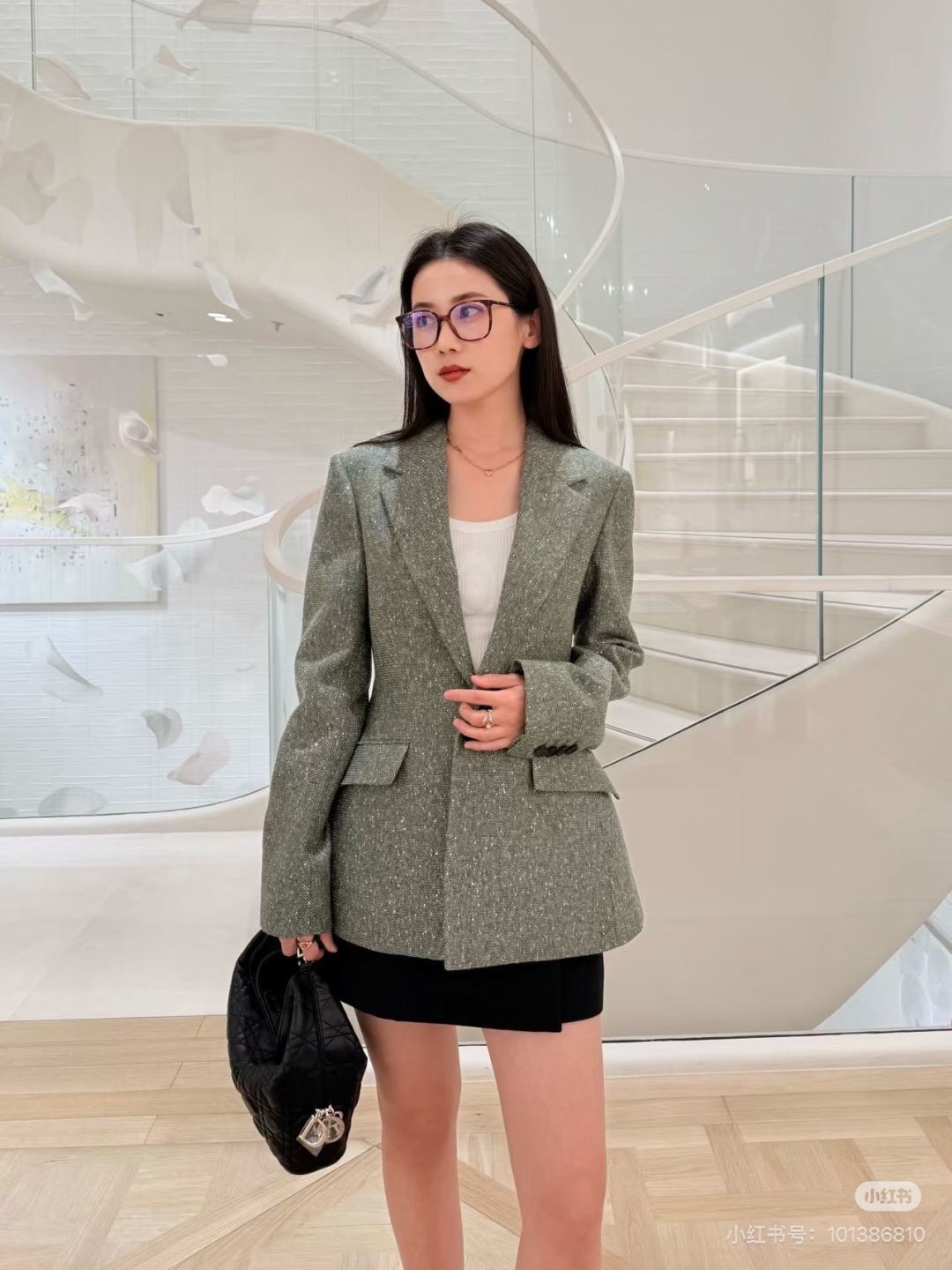 CD 26fw tweed blazer