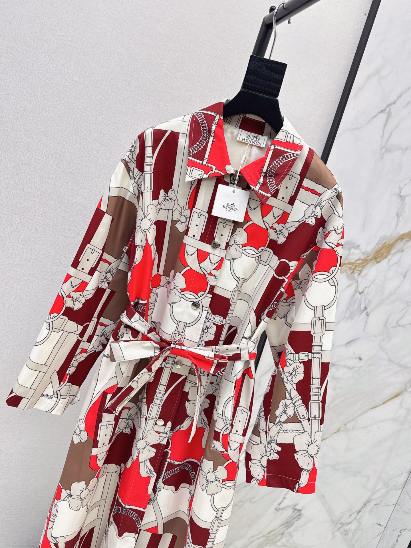 Her 26fw print trench coats