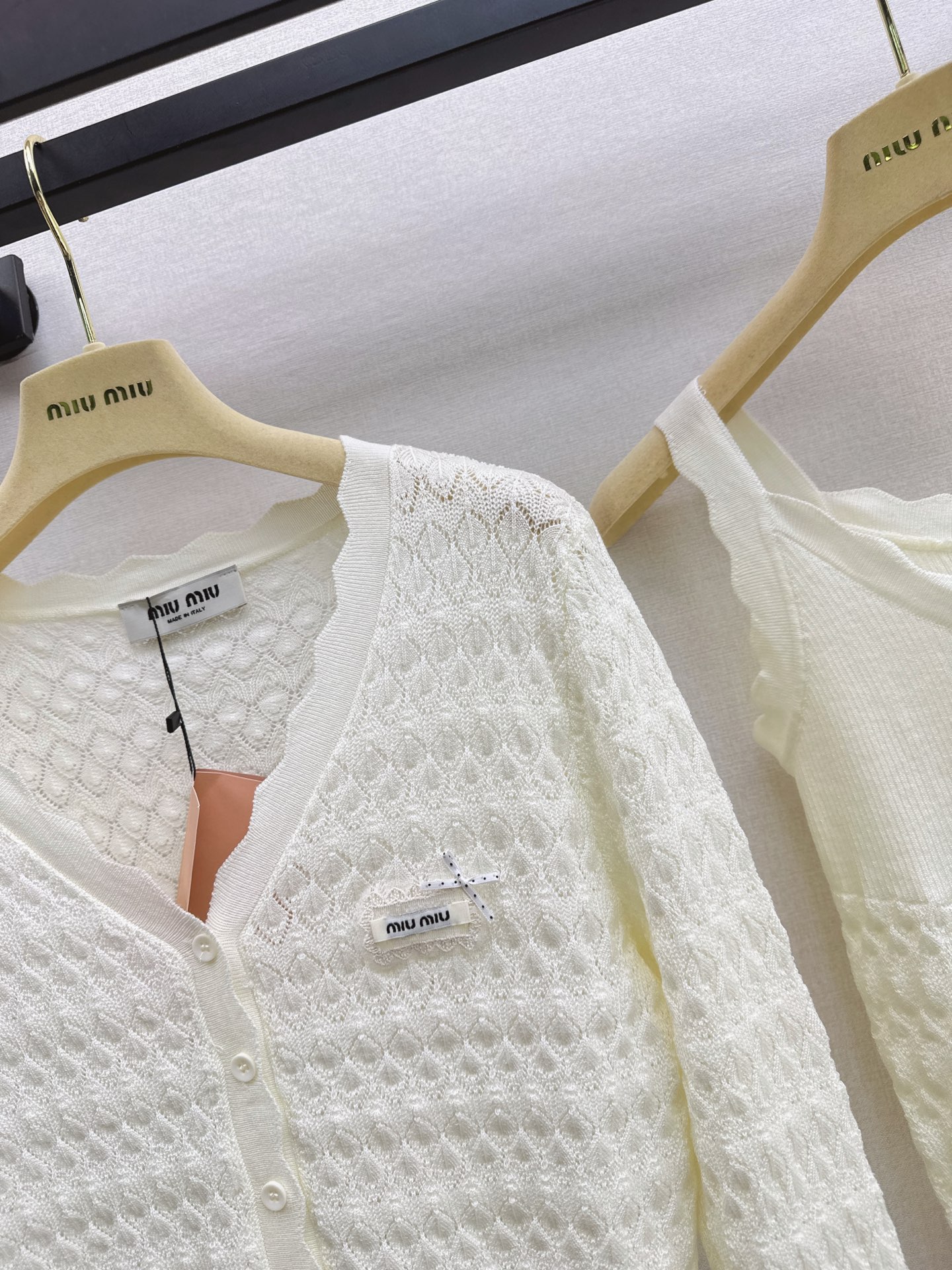 Miu 26fw knit vest cardigan sets
