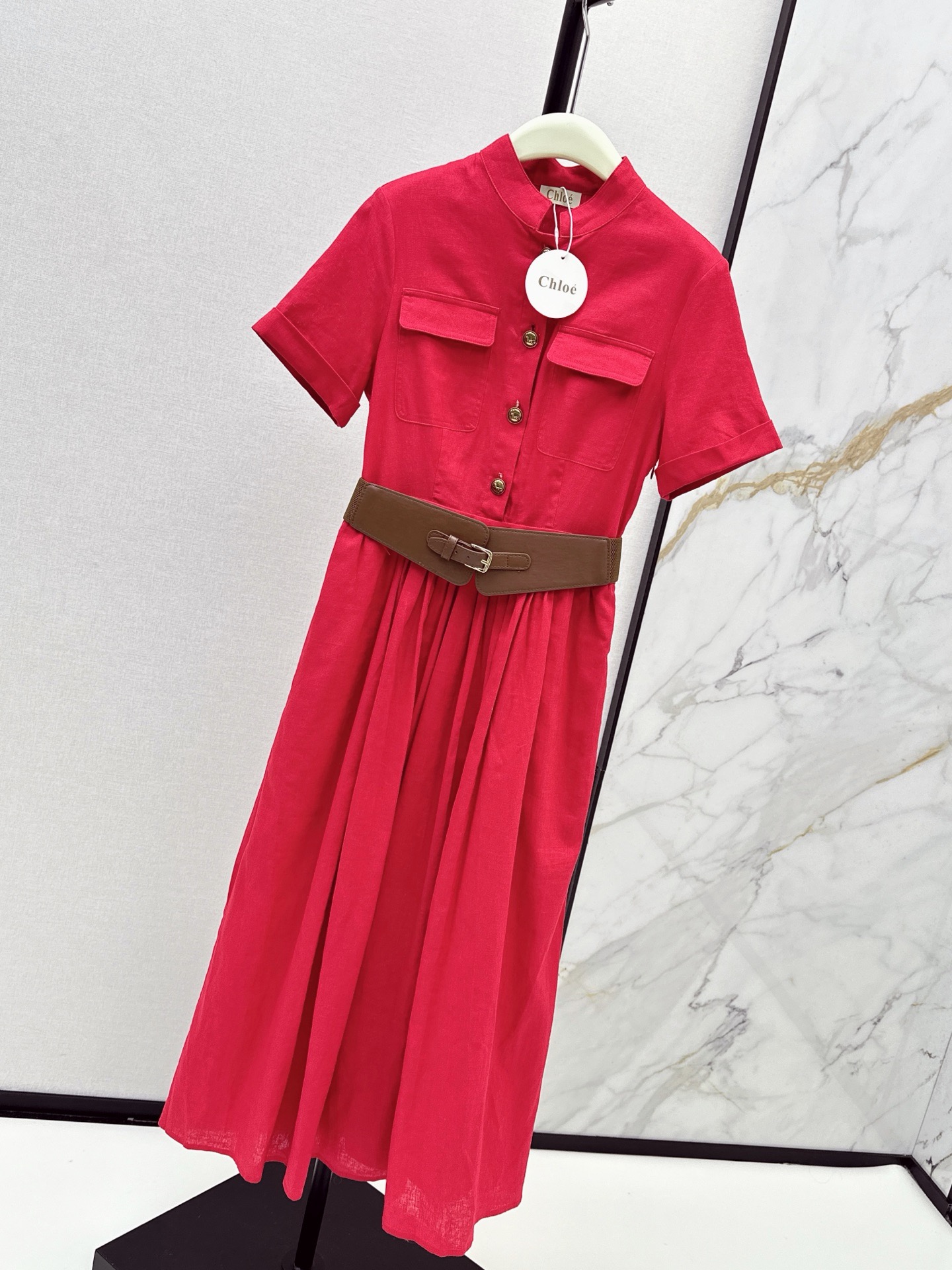 Chol 26ss belted dress