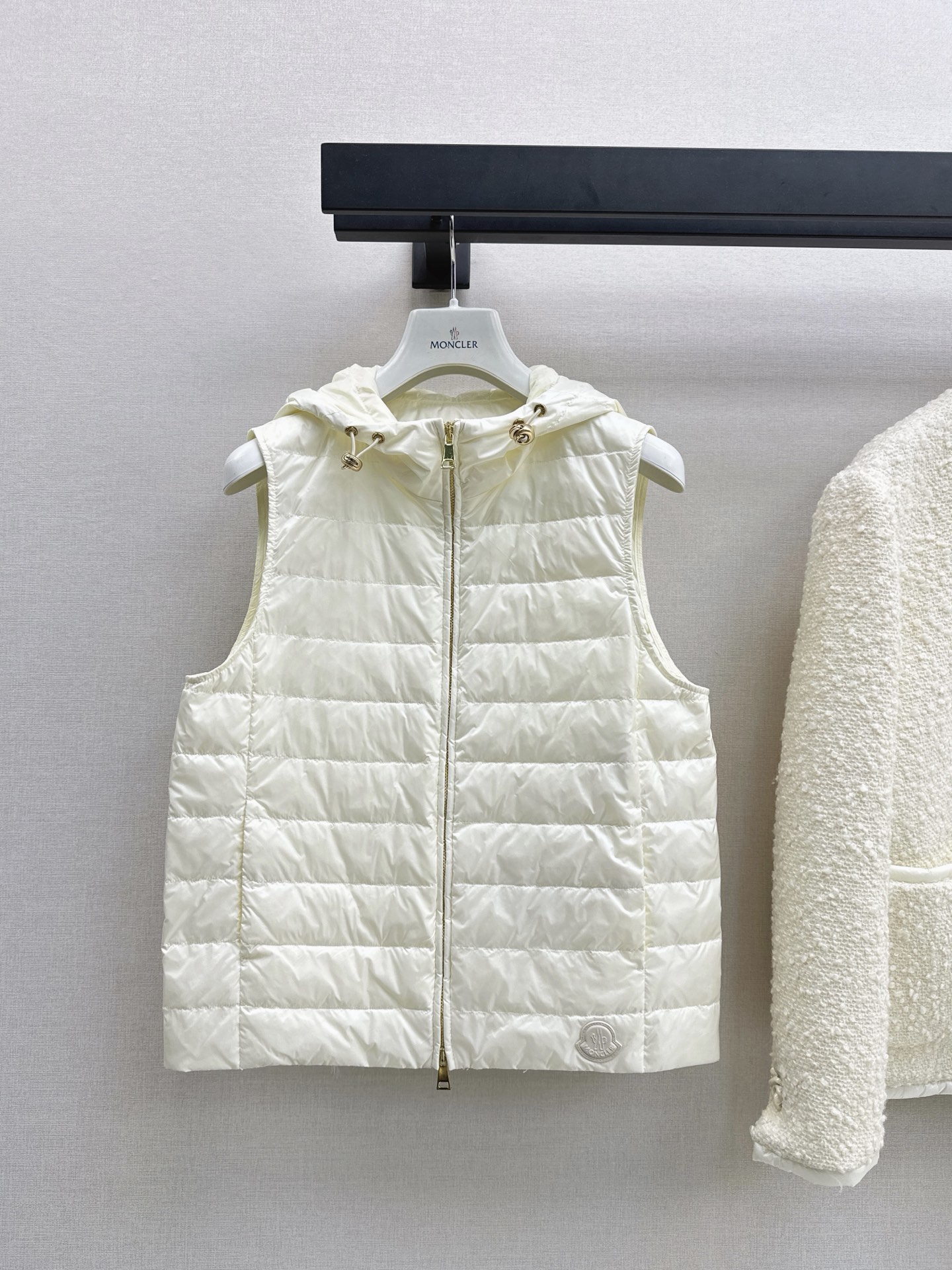 Monc 26fw tweed jacket down vest sets