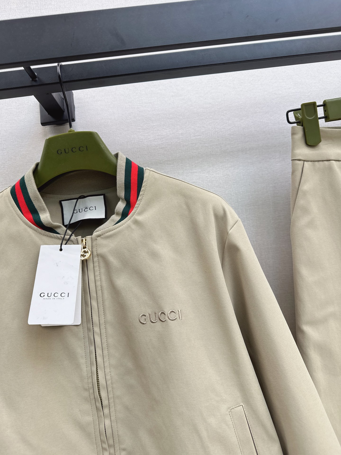 Guc 26fw zipper jacket pants sets