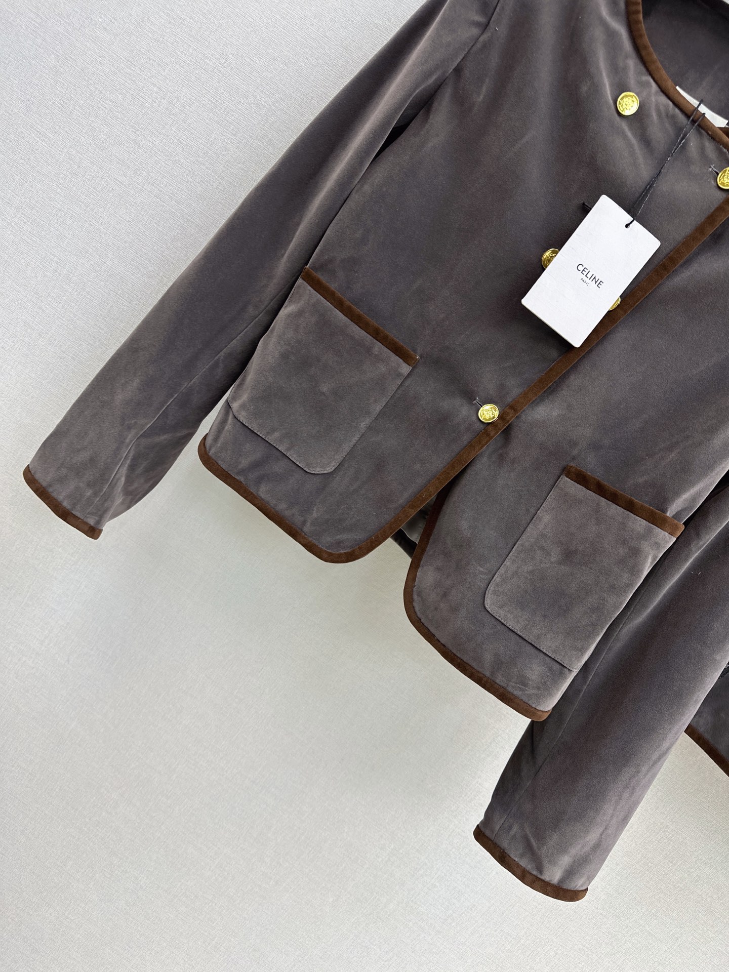 Celi 26fw velvet cropped jacket skirt sets