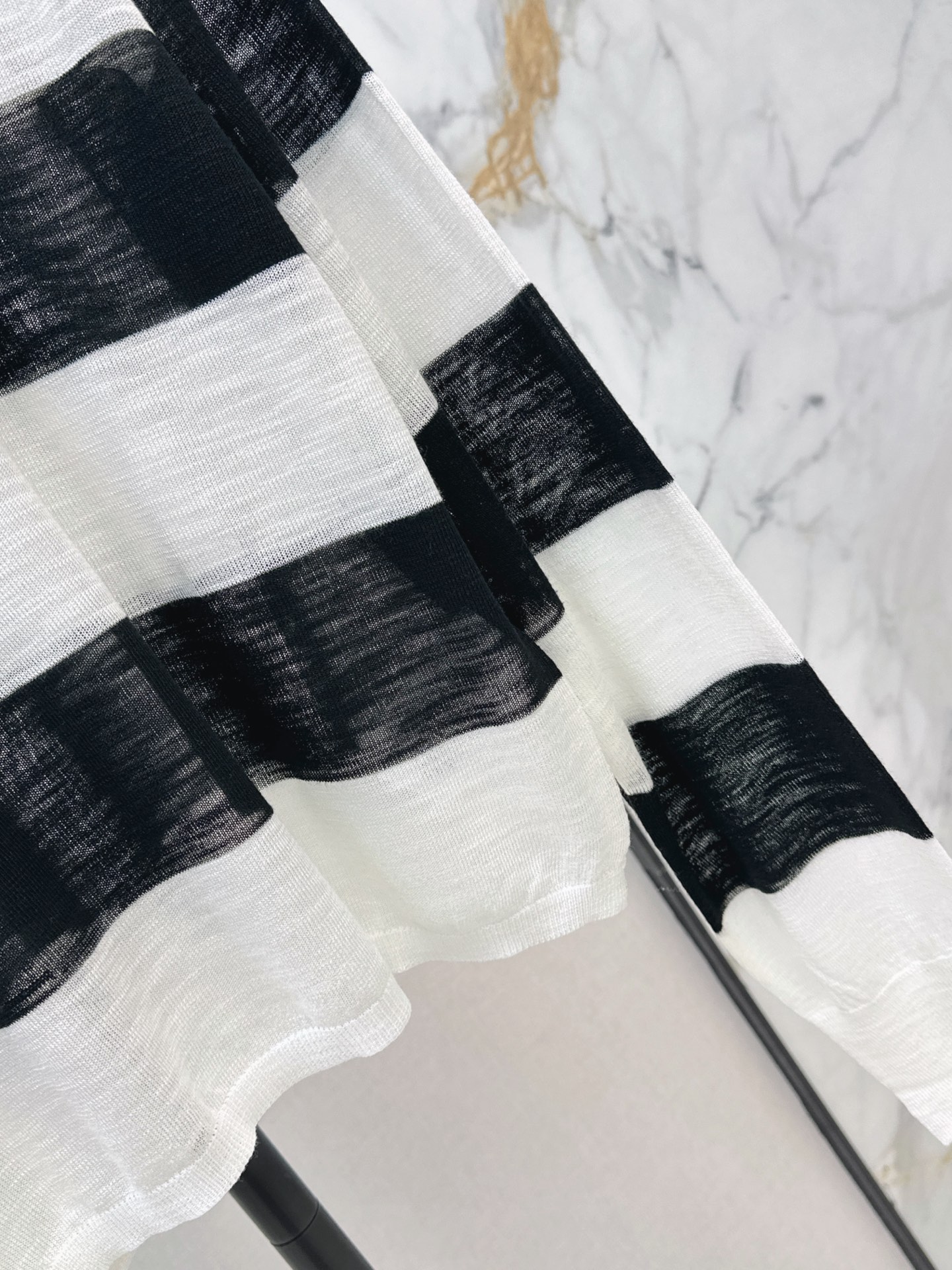 CD 26ss letter embroidery stripe knitwear