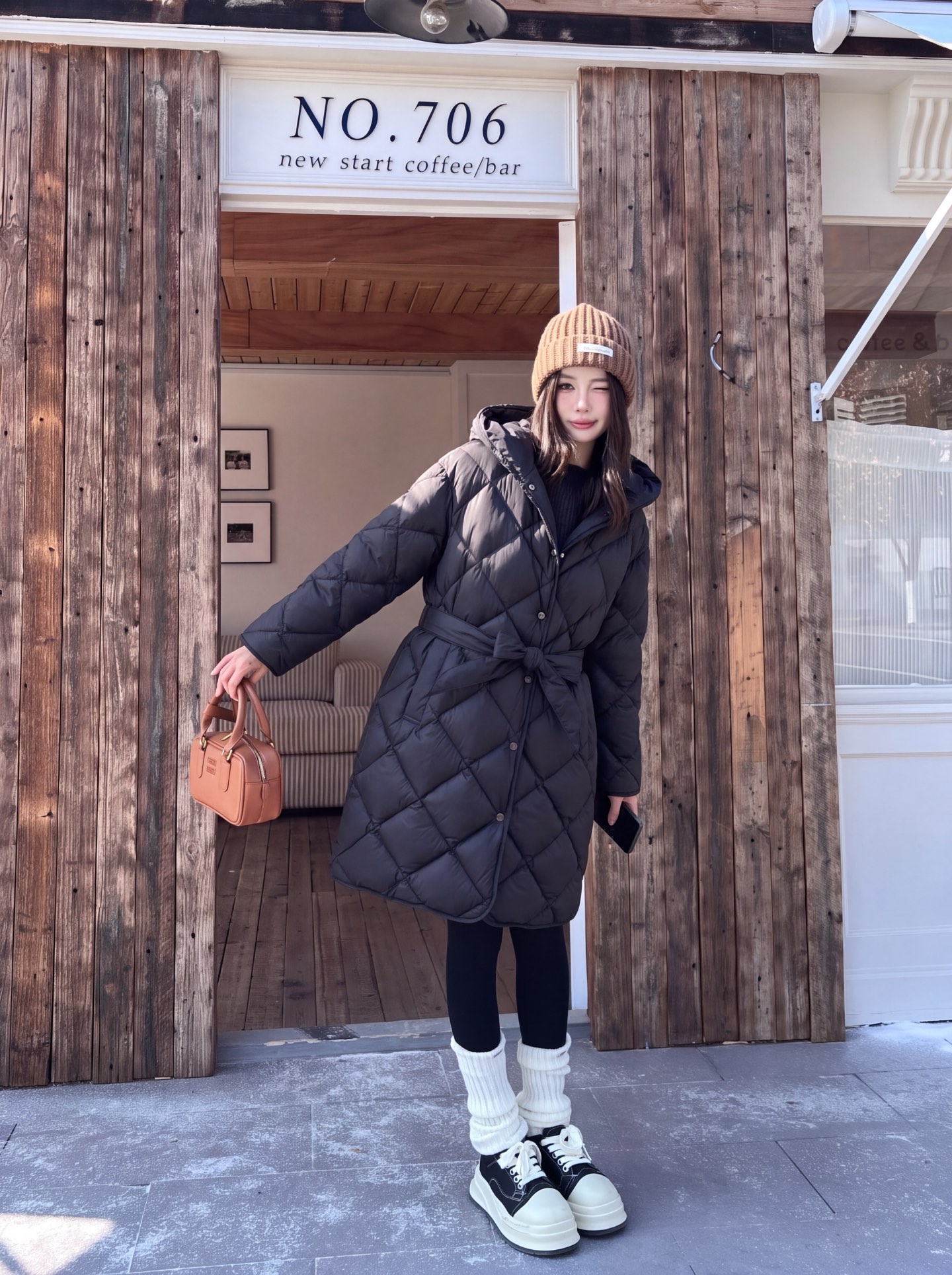 Max 26fw reversible hooded puffer jacket